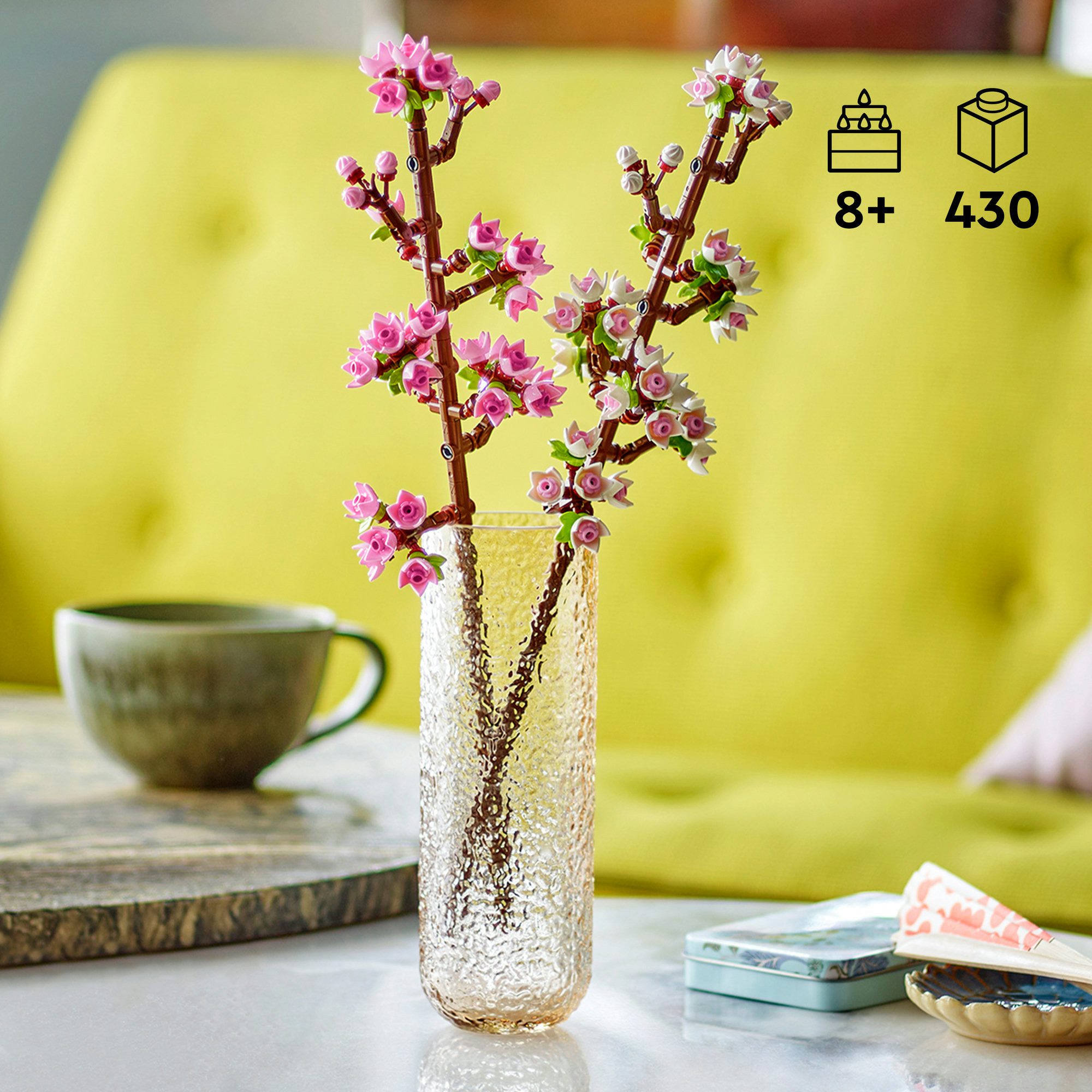 LEGO® Kirschblüten (40725), Lego Botanicals Konstruktionsspielsteine, (430 St), Made in Europe