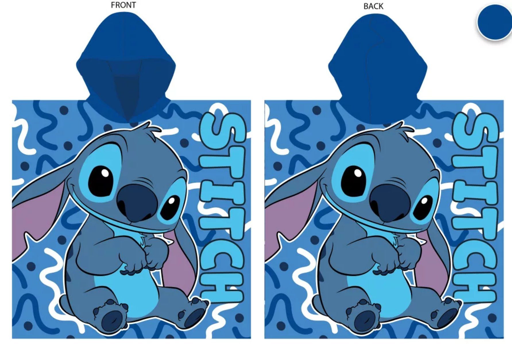 Disney Poncho Disney Stitch OHANA VIBES Badeponcho 50x100 cm (Fast Dry)