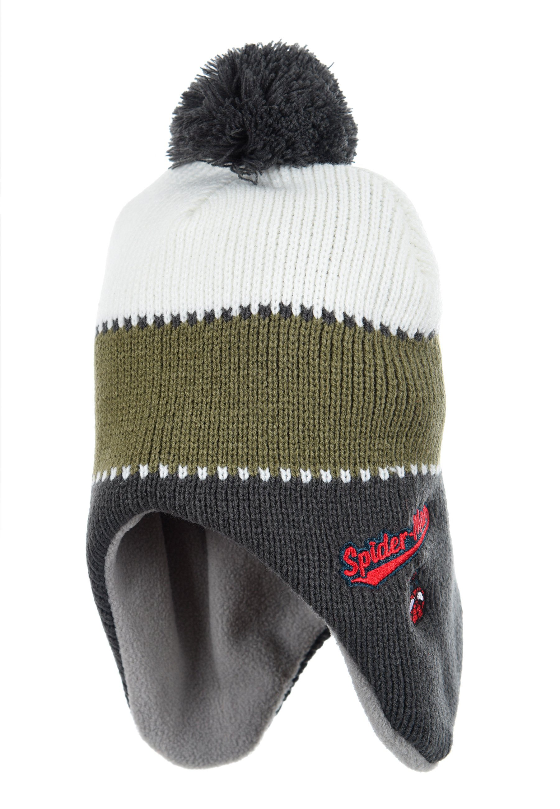 Bommelmütze Kinder Jungen Strick-Bommel-Mütze Winter-Mütze