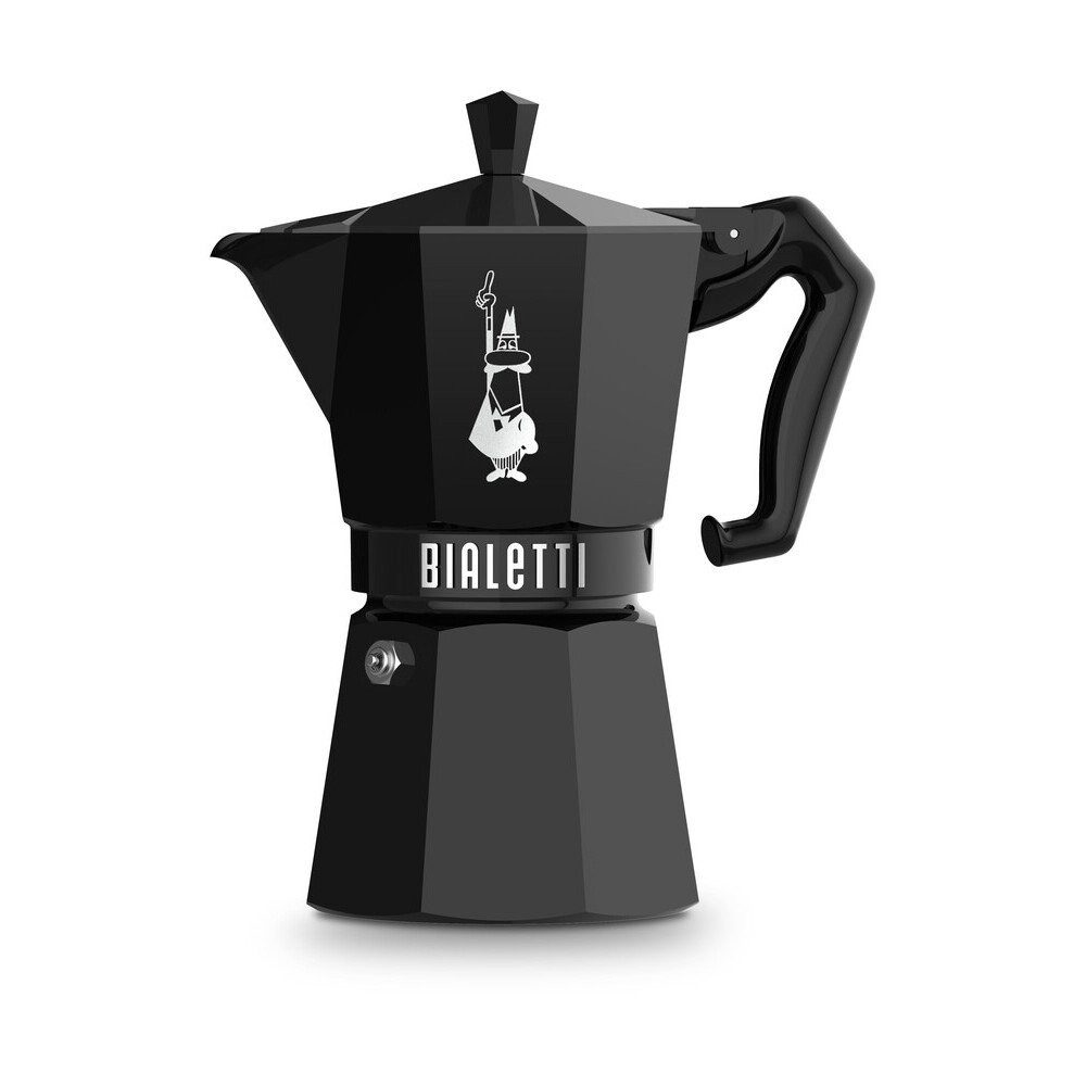 BIALETTI Espressokocher, Espressokocher, 0,27 l, Aluminium, schwarz