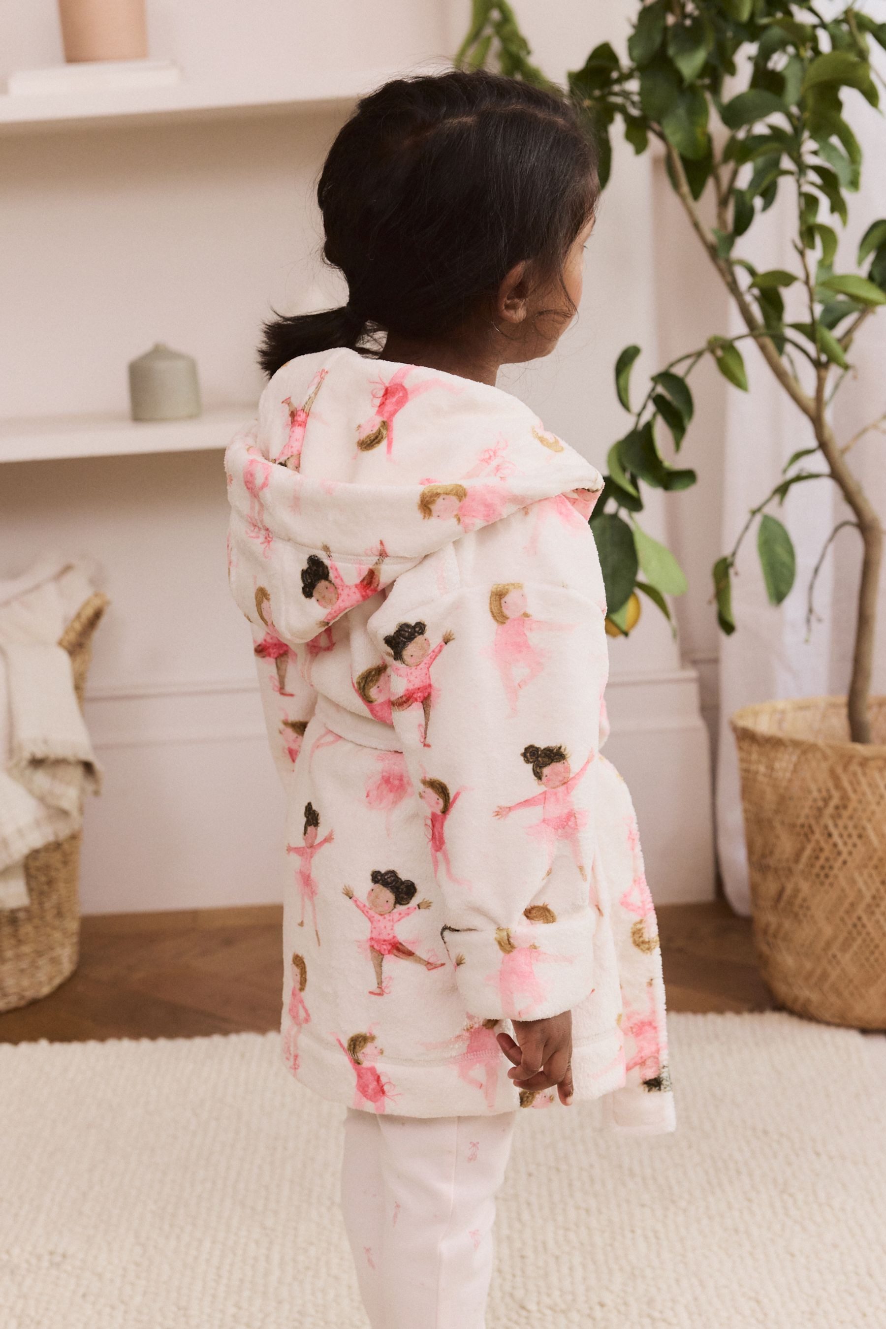 Next Kinderbademantel Bademantel aus Fleece, Polyester (recycelt), Polyester