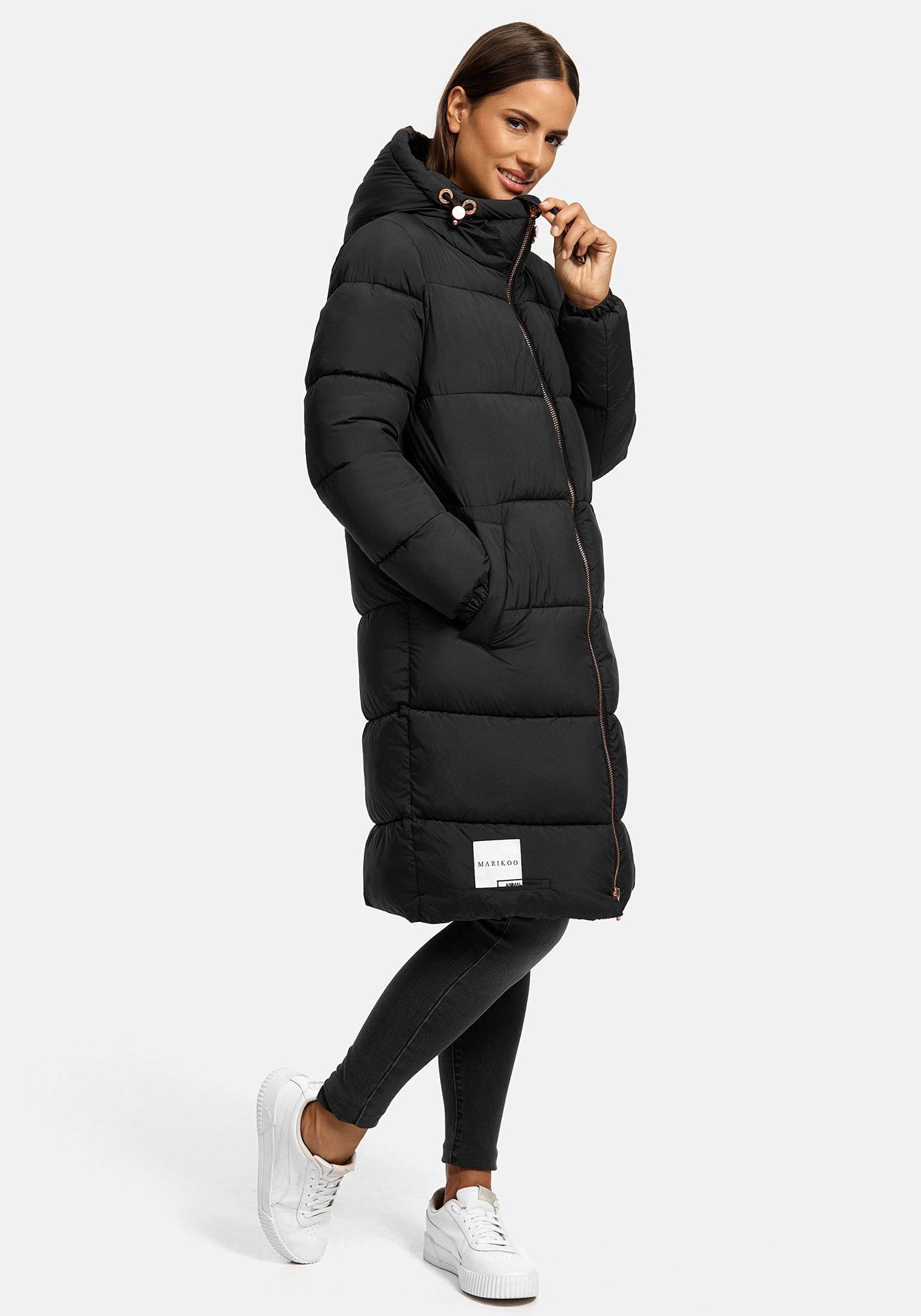 Marikoo Winterjacke Nomadiaa Lange Damen Winterjacke – Bild 3 von 5
