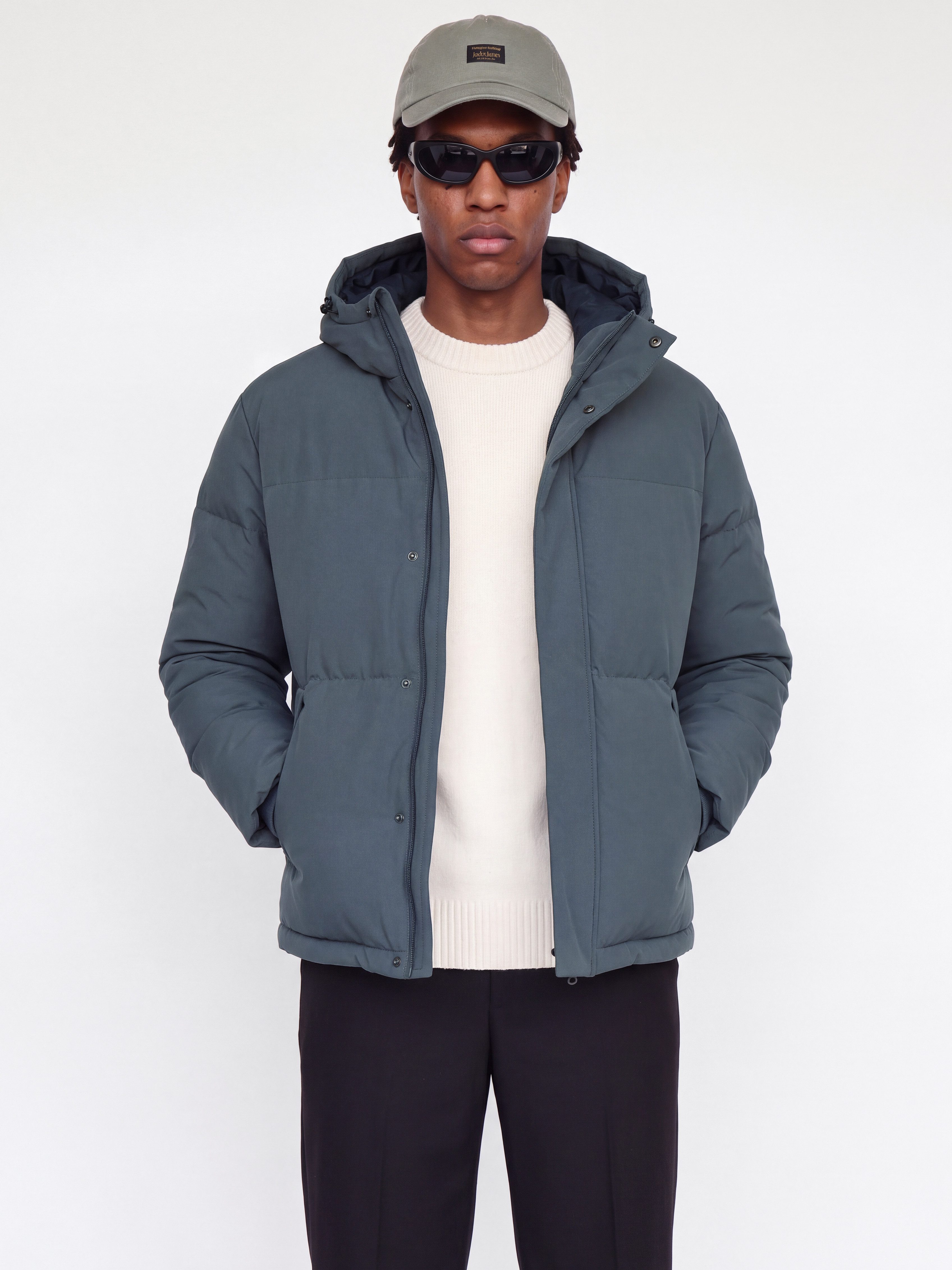 Jack & Jones Steppjacke JJESOHO PUFFER HOOD AW26 SN Kunstfaser, regular fit