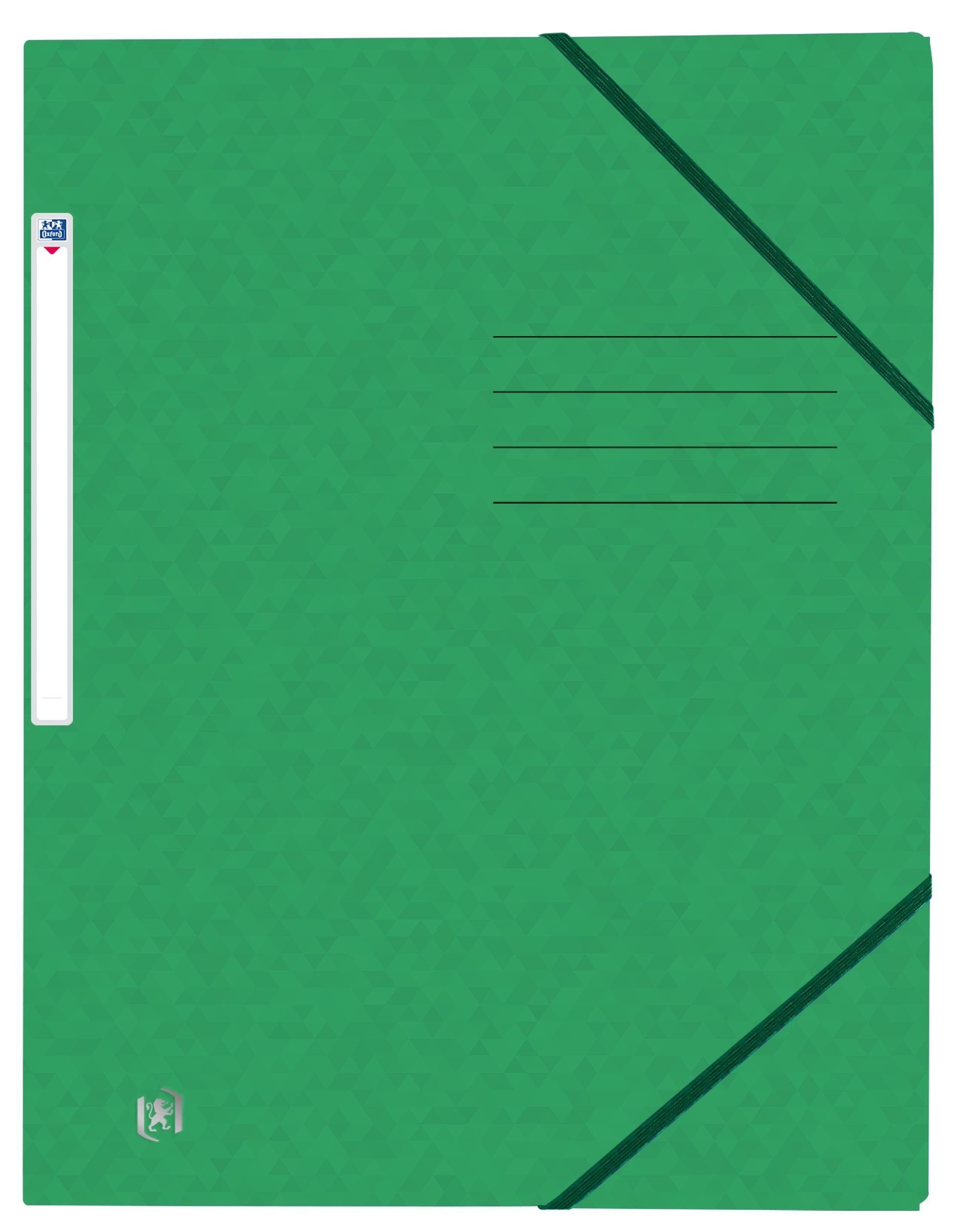 OXFORD Schreibmappe File+, A4, Oxford Top grün DIN Eckspannermappe