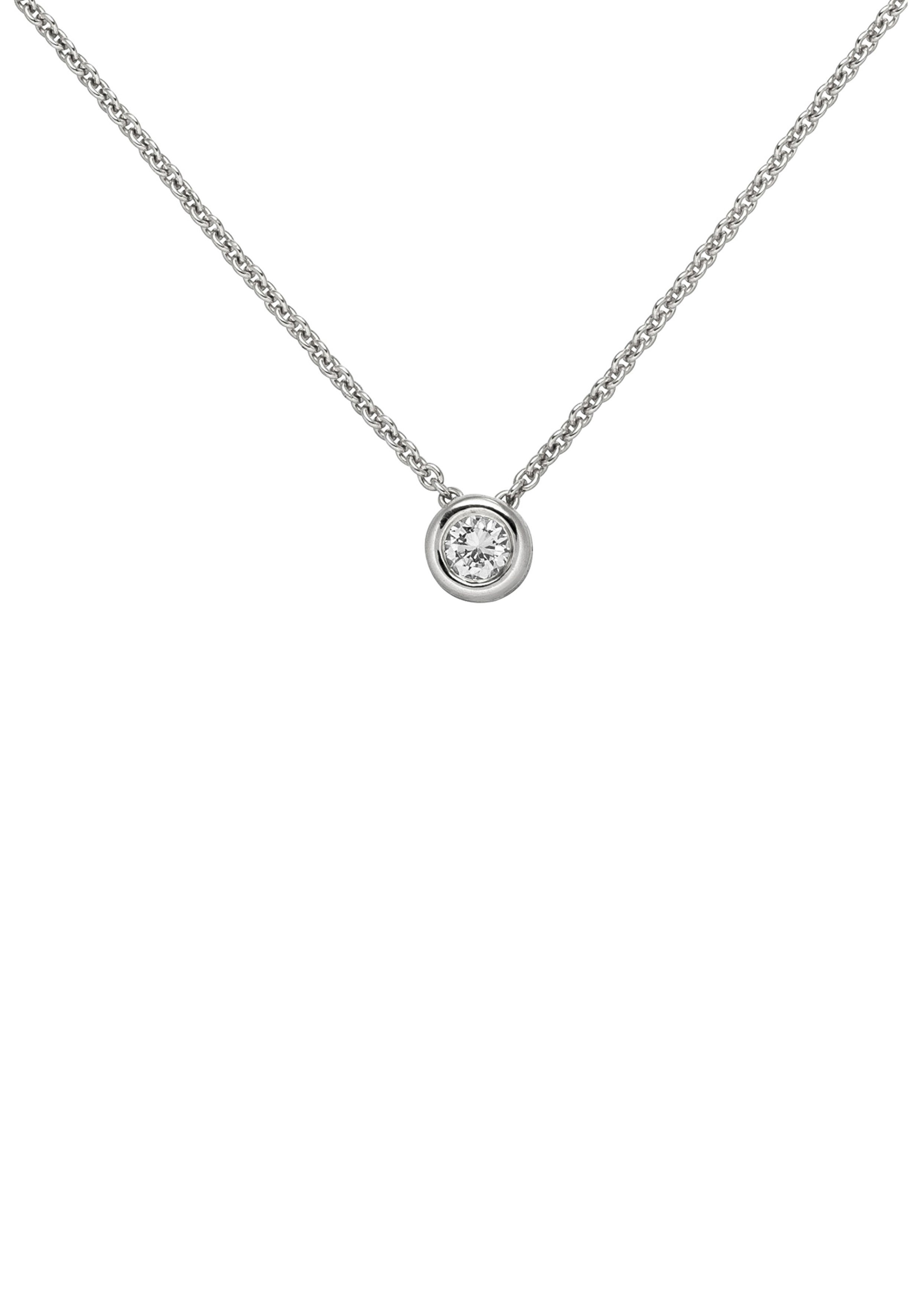JOBO Kette mit Anhänger Solitär Diaman...