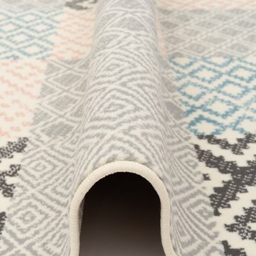 Designteppich Designer Teppich Passion Pastell Patchwork, Pergamon, Rechteckig, Höhe: 9 mm