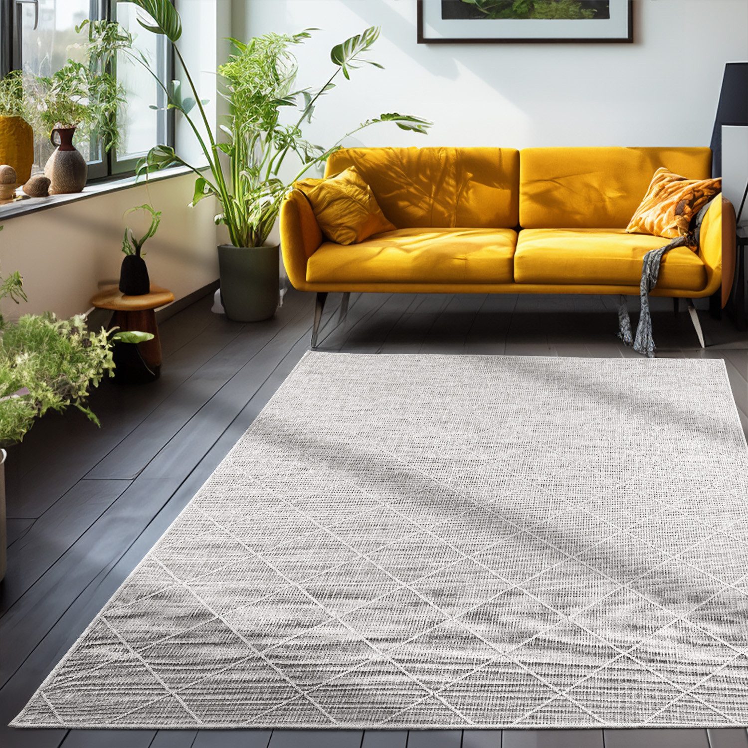 Teppium Teppich Rauten Design, Rechteckig, Höhe: günstig online kaufen