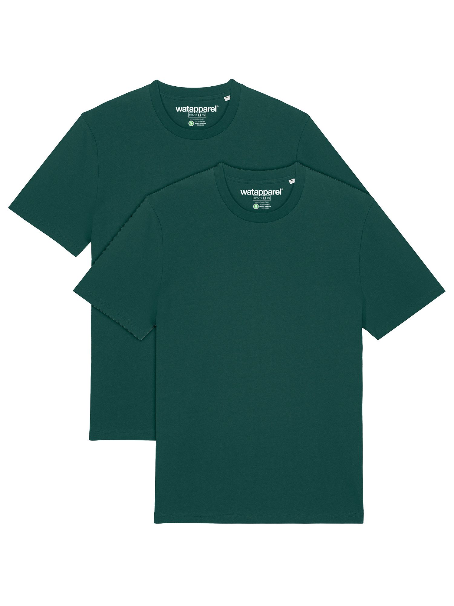 T-Shirt 2er Multipack Bio Basic T-Shirt Glazed Green