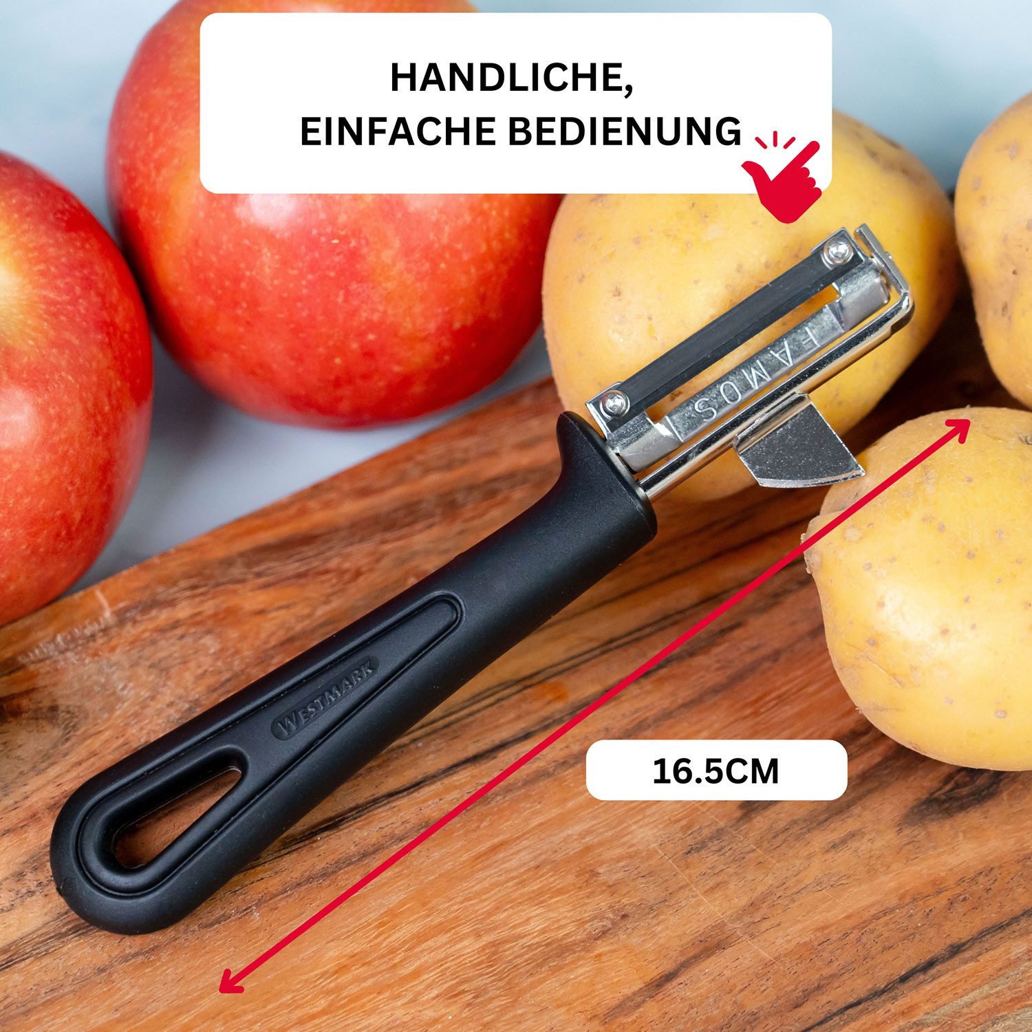 WESTMARK Sparschäler Für Linkshänder, Gentle, Universal-Sparschäler/Pendelschäler – Bild 5 von 5