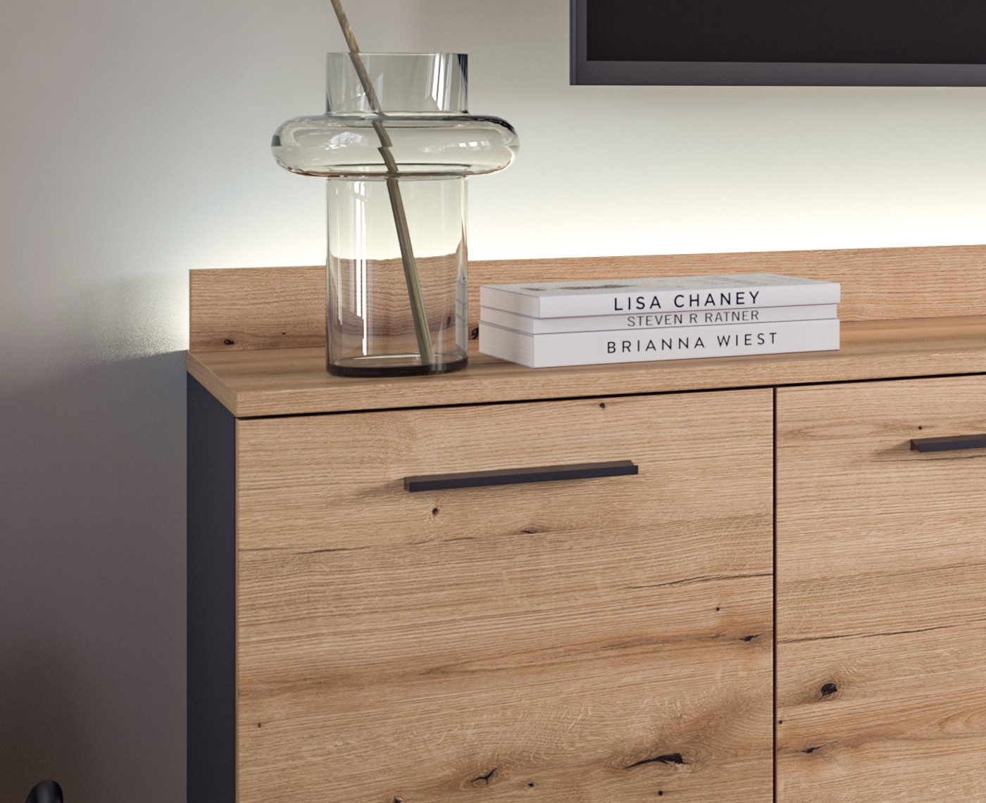 Inn.Furn Wohnwand Elian, (in matt grau günstig online kaufen