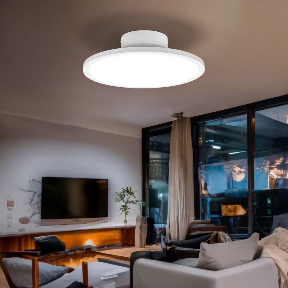 TRIO Leuchten LED Deckenleuchte, LED-Leuchtmittel fest verbaut, Neutralweiß, Deckenlampe Wohnzimmerleuchte Deckenleuchte Flurlampe Küchenleuchte