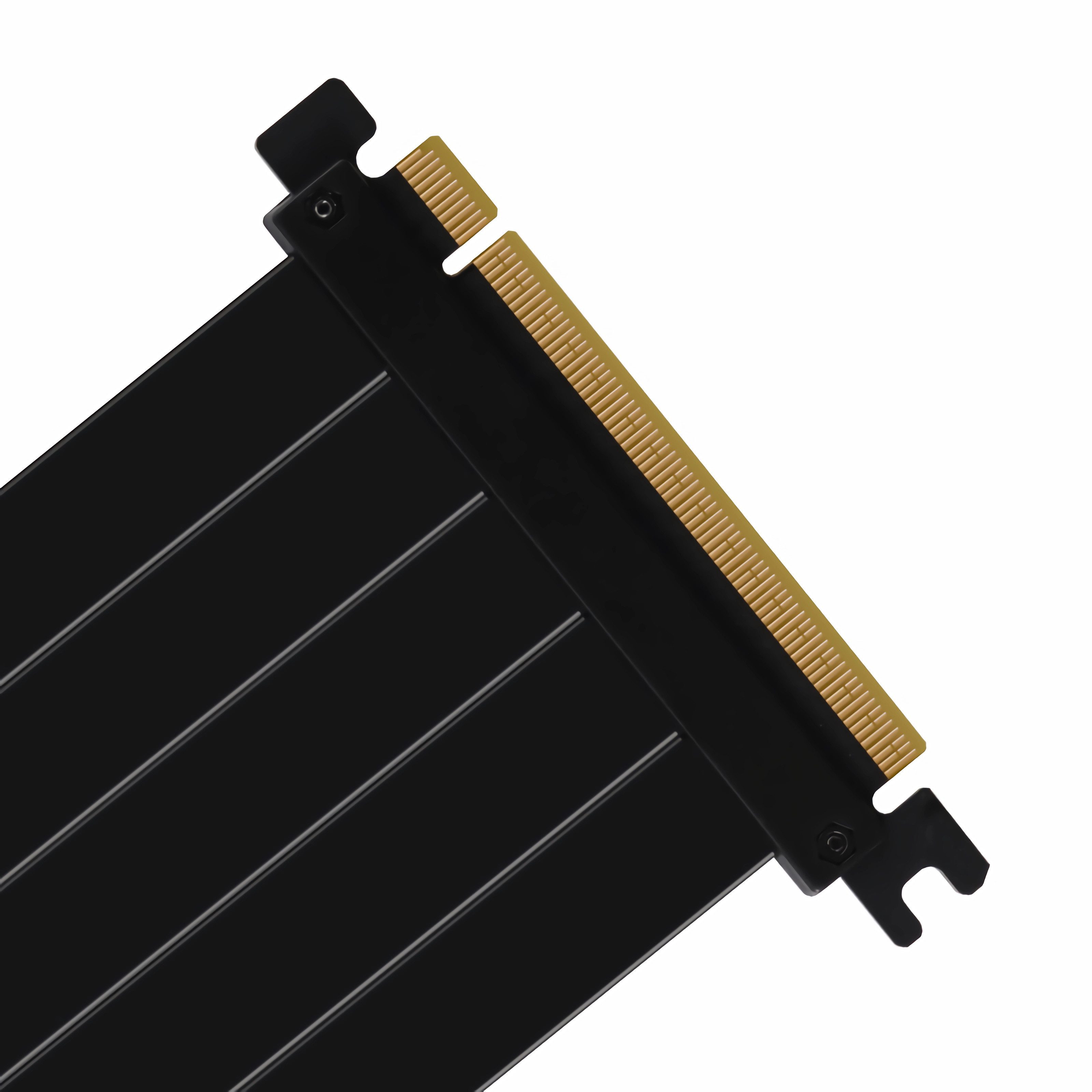 Bolwins P50 PCI Express PCIE 3.0 X16 Riser Extender Karte Adapter Verlängerung Computer-Kabel, PCI Express x16 Stecker (männlich), PCI Express x16 Buchse (weiblich) (25 cm), Immersionsgold-Goldfinger (5 µm), hohe Abriebfestigkeit