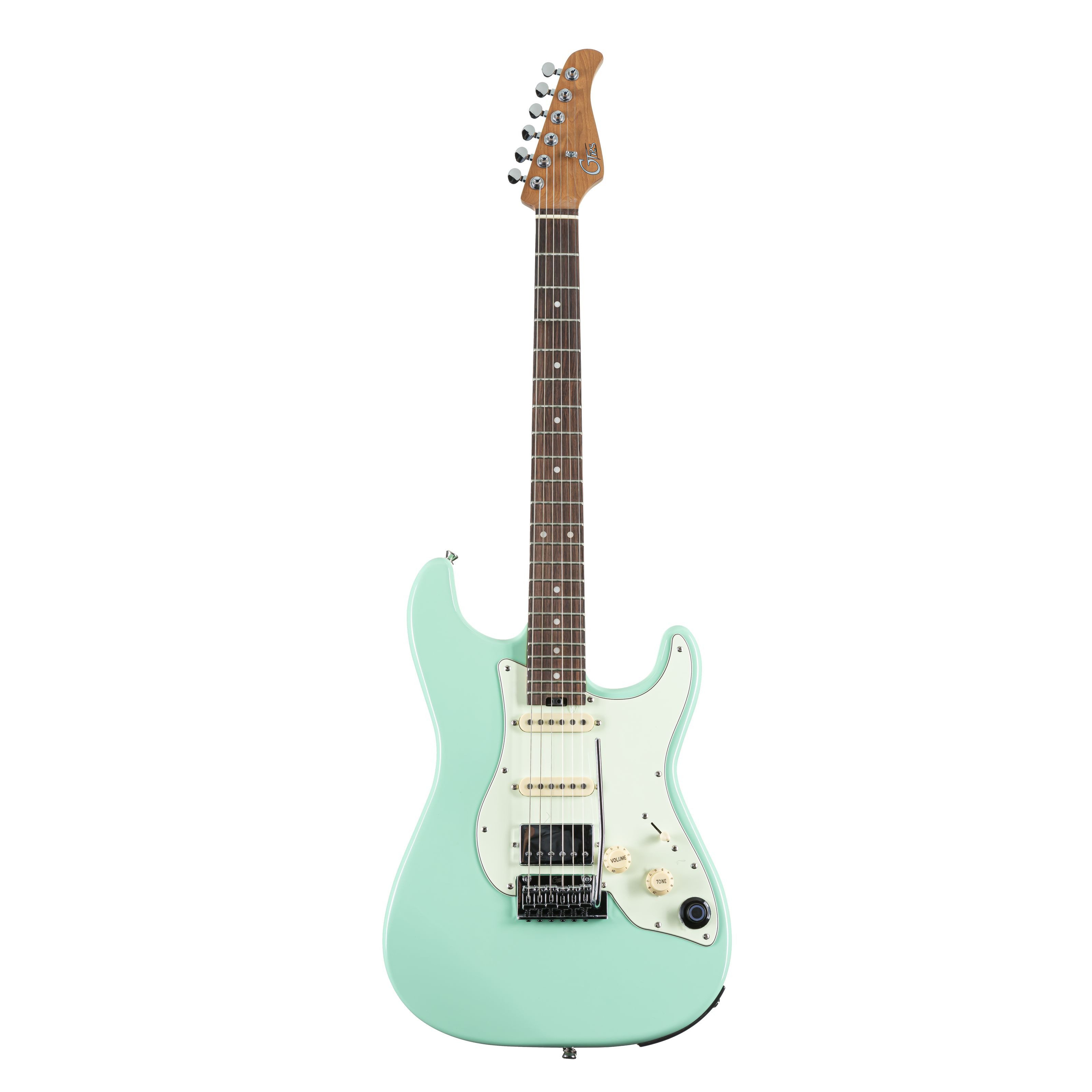 Mooer Audio E-Gitarre, E-Gitarren, ST-Modelle, GTRS Standard 800 Intelligent Guitar Surf Green - E-Gitarre