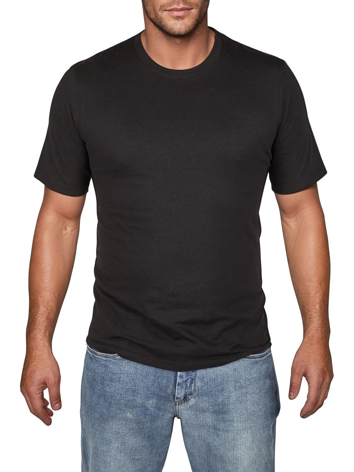 Jack & Jones T-Shirt Herren Basicshirt JACJEANS UNDERWEAR 6er Pack Regular Fit (Vorteilspack, 6-tlg) Kurzarm Tee Shirt mit Rundhalsausschnitt – Bild 2 von 5