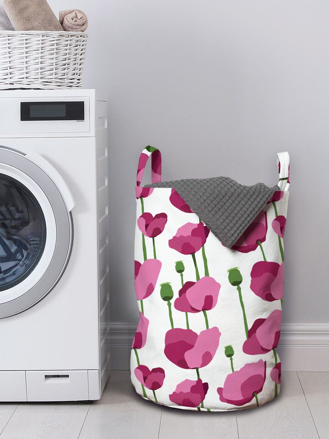 Griffen Empfindliche Kordelzugverschluss Wäschesäckchen Waschsalons, für Blume Frühlings-Blumenkunst Wäschekorb mit Abakuhaus