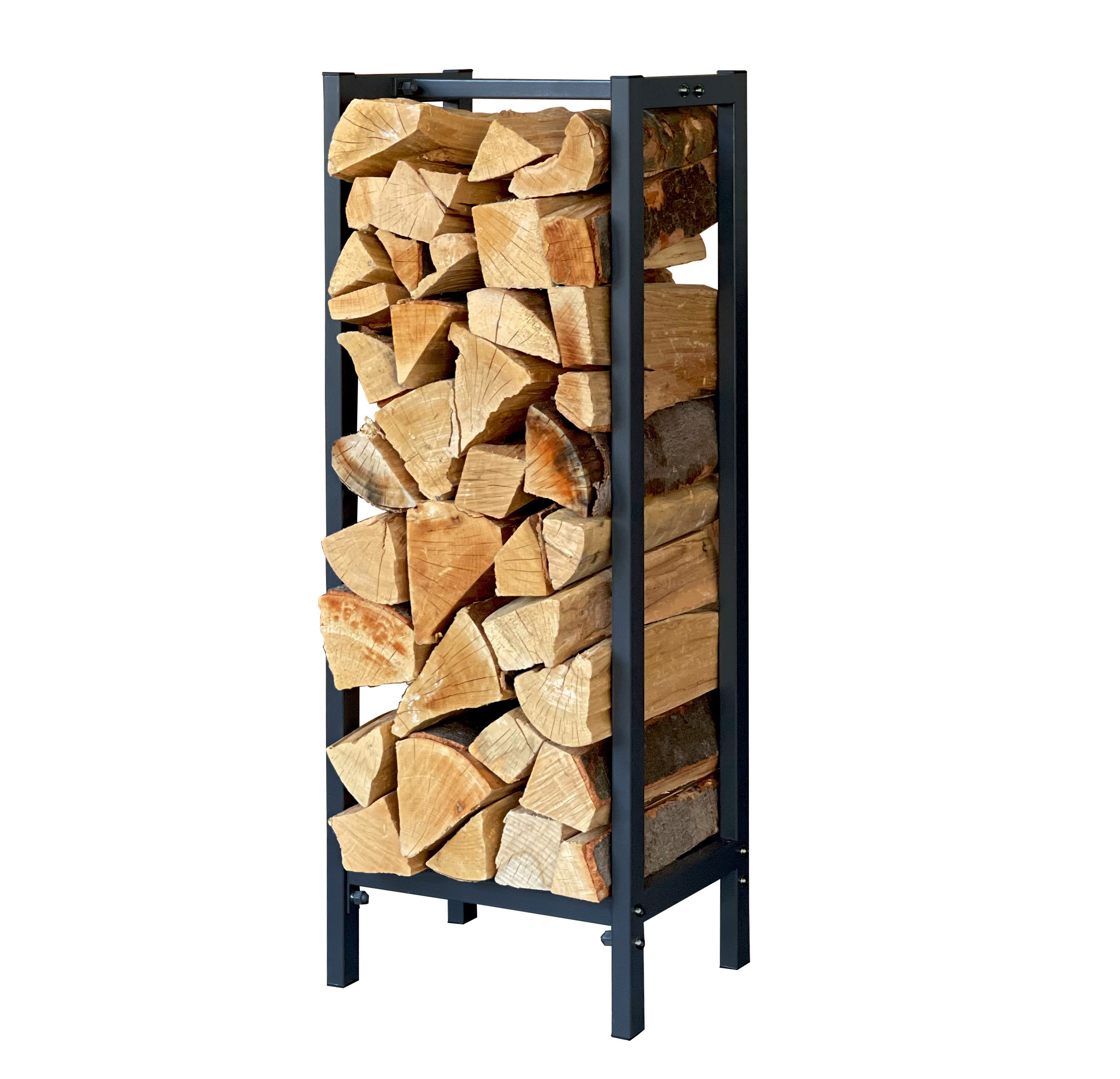 Quick Star Kaminholzregal Metall Kaminholzregal Anthrazit 33x25x90cm