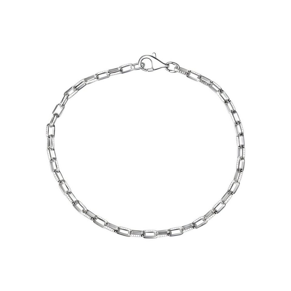 Vivance Armband 925/- Sterling Silber weiß Gliederarmband 19 cm
