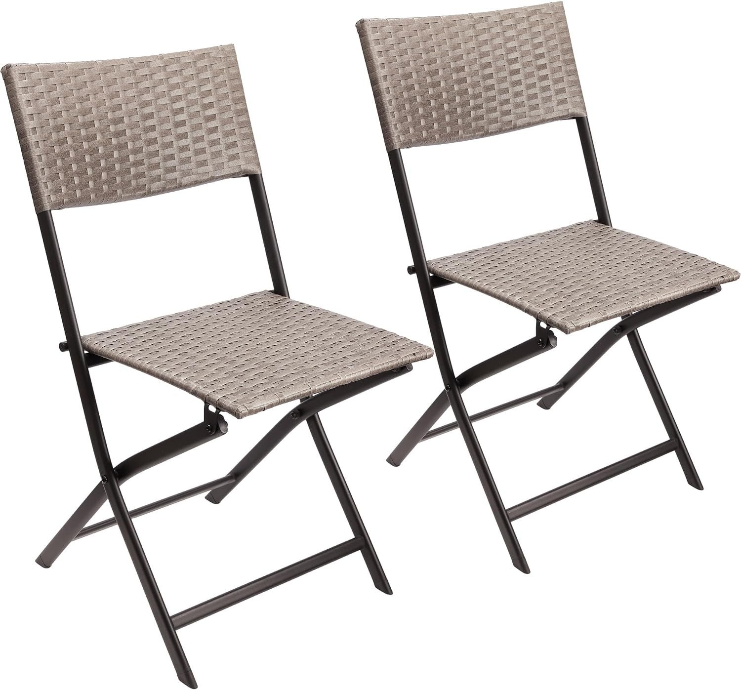 BRUBAKER Campingstuhl Toskana - Polyrattan Klappstuhl günstig online kaufen