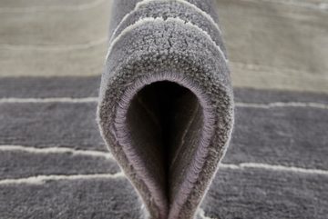 Wollteppich Lineo, LUXOR living, rechteckig, Höhe: 14 mm, Nepalteppich, reine Wolle, handgeknüpft, mit Bordüre
