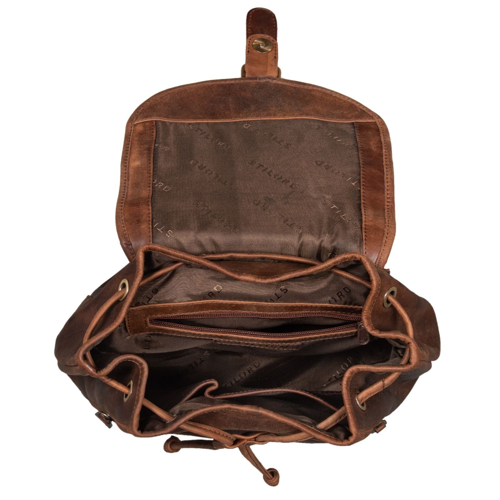 STILORD Cityrucksack "Allison" Rucksack Damen Modern Leder