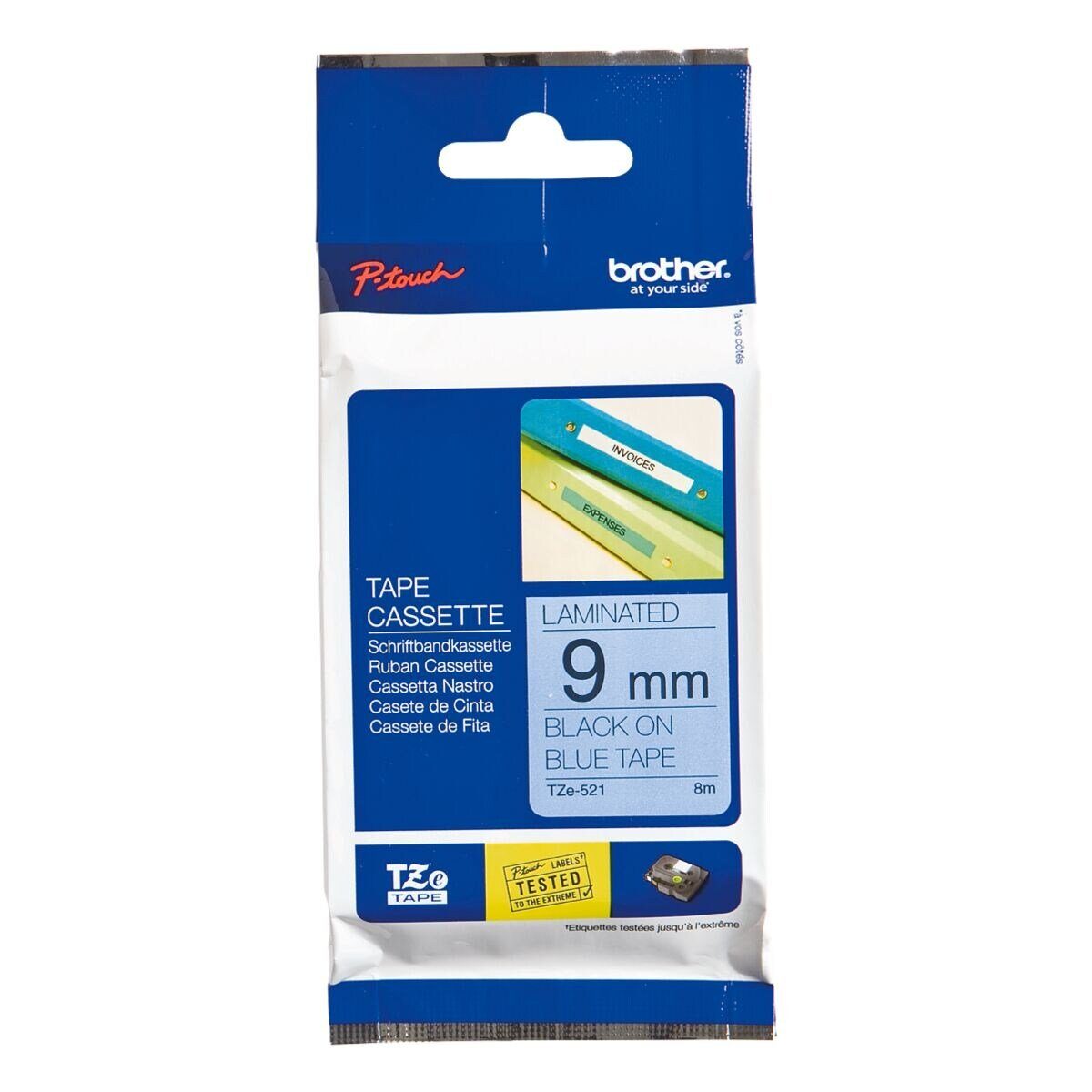 Thumbnail - Brother Beschriftungsband TZe, 9 mm x 8 m, 9,00 mm x 8,00 m, laminiert