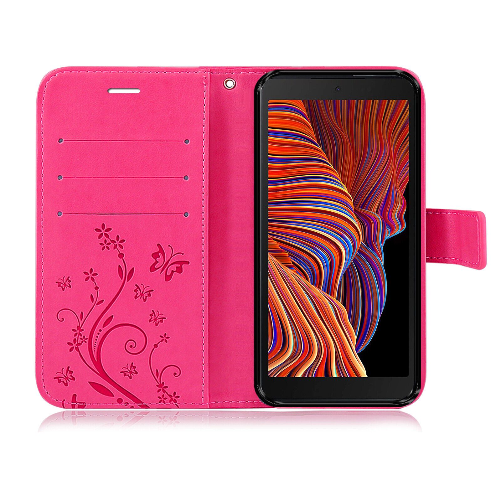 betterfon Handyhülle Handytasche für Samsung Galaxy XCover 5 Wallet Case Cover Handyhülle, Wallet Case mit Kartenfächern Magnetverschluss und weicher Innenhülle – Bild 4 von 5