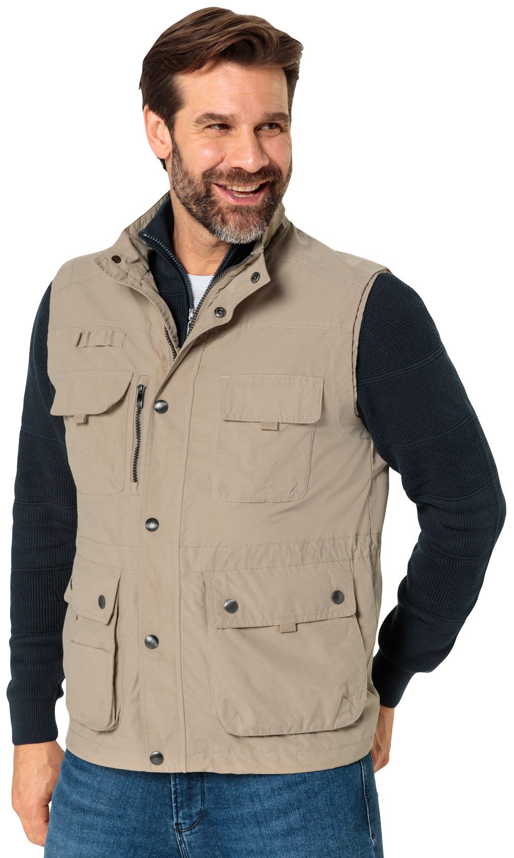 Franco Bettoni Kurzweste Angenehmer Tragekomfort dank hohen Baumwollanteil