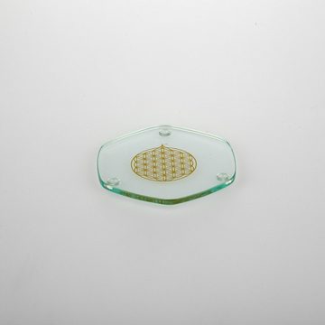 Natures-Design Getränkeuntersetzer Energy Plate gold 9 cm