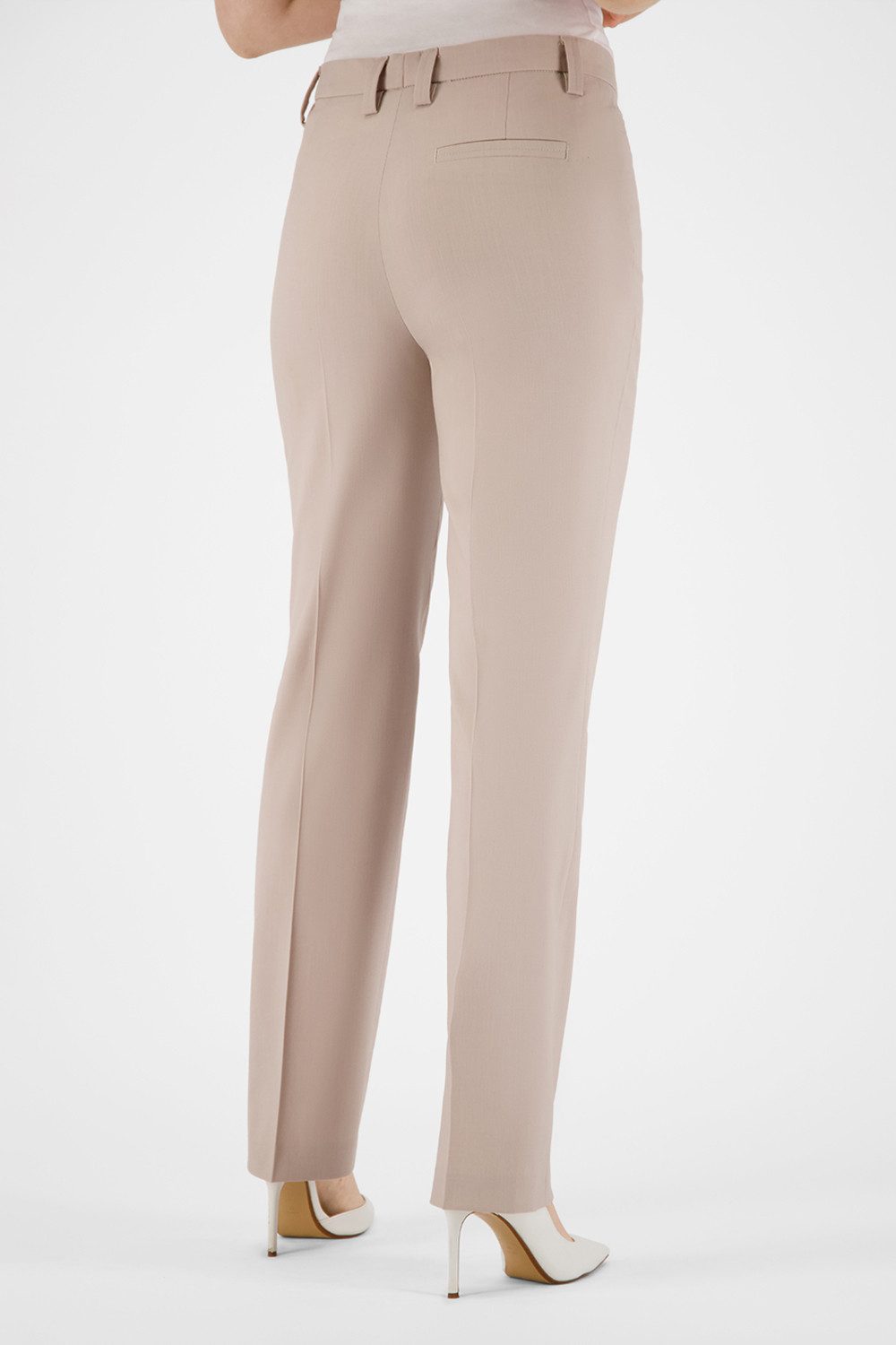 Atelier GARDEUR Loose-fit-Jeans KAYLA-602111-1014 Special Fit Damenhose braun beige Wollmischung mit 5% Elasthan für dezenten Stretch