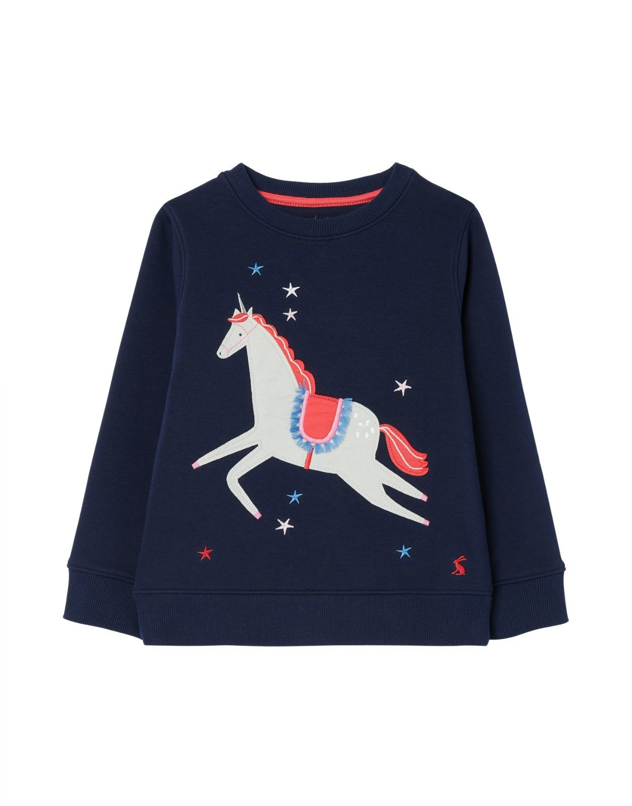 Tom Joule Sweatshirt TOM JOULE Sweatshirt Mackenzie dunkelblau mit Einhorn