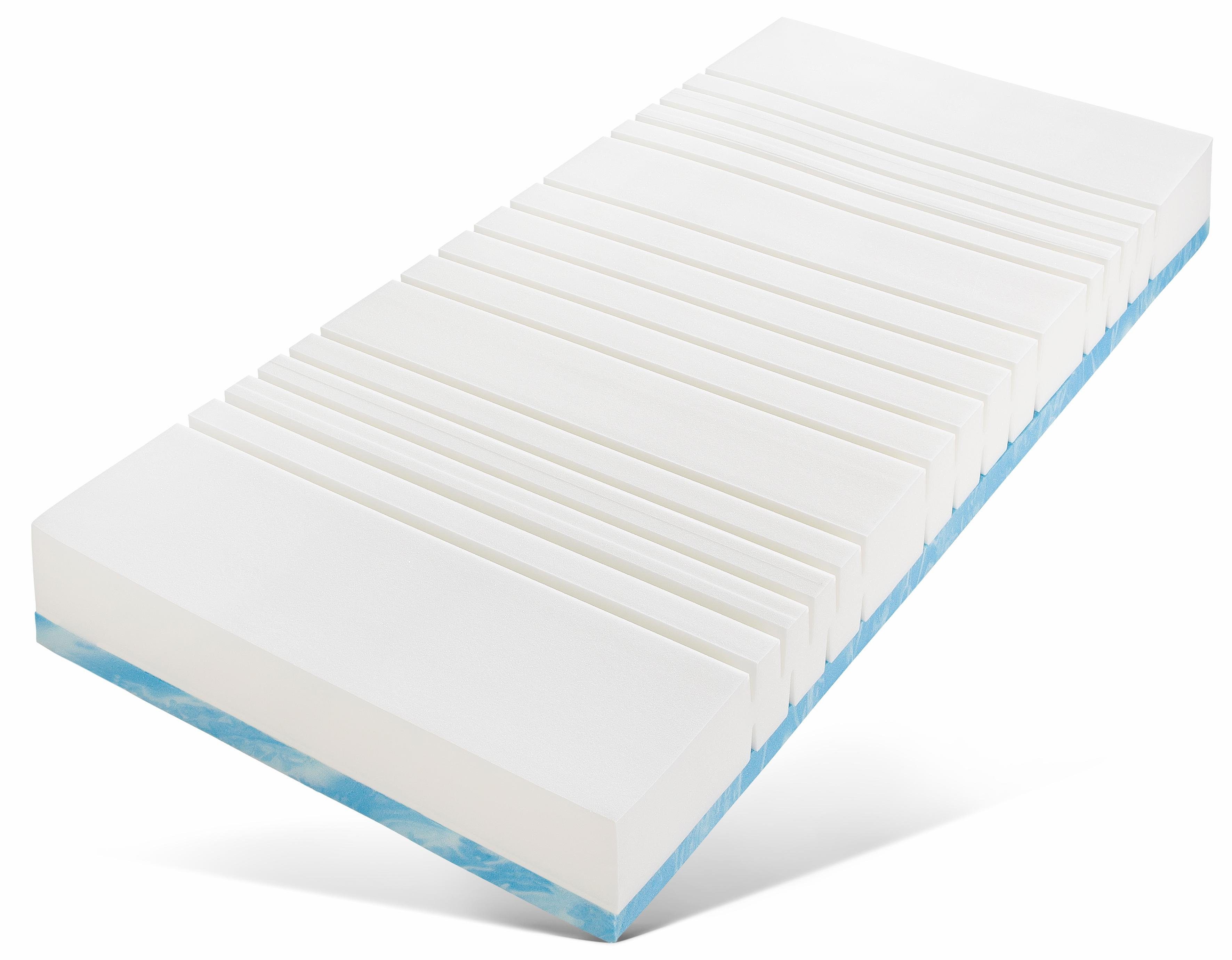 Gelschaummatratze Gelschaum-Comfortflex® First Class Matratze 90x200 cm & weitere Größen, Malie, 24 cm hoch, Matratze H2, H3