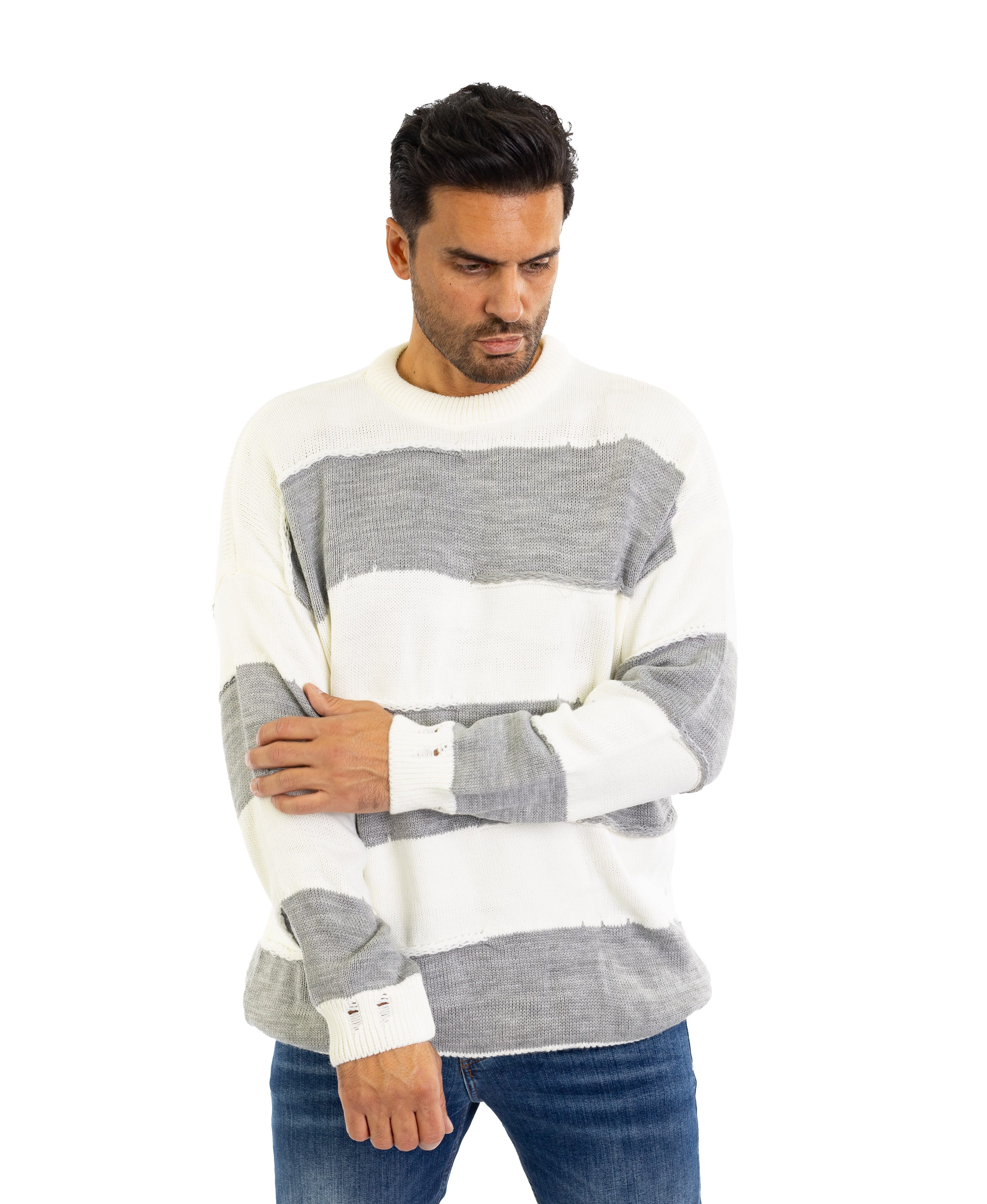 Denim Distriqt Strickpullover Herren Oversized Übergangs günstig online kaufen