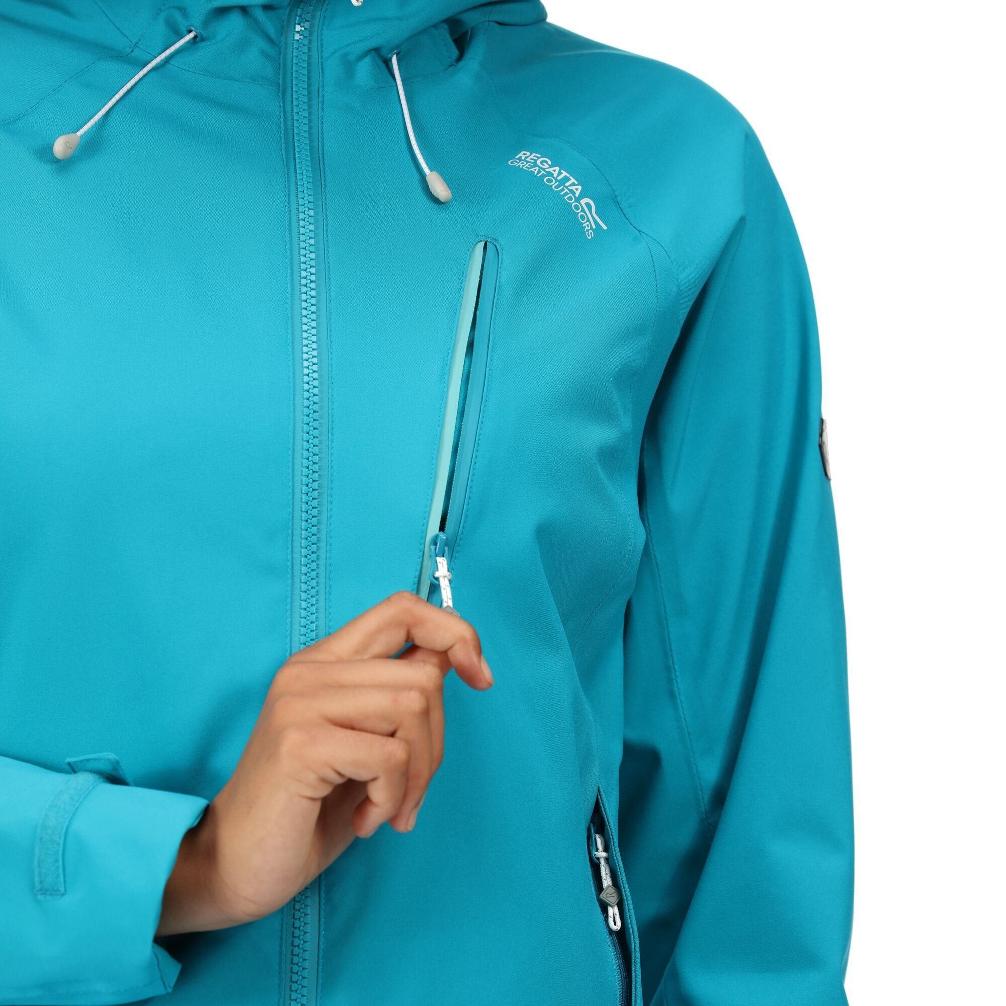 mit Damen, Outdoorjacke Regatta Birchdale Enamel 10.000mm Wassersäule für