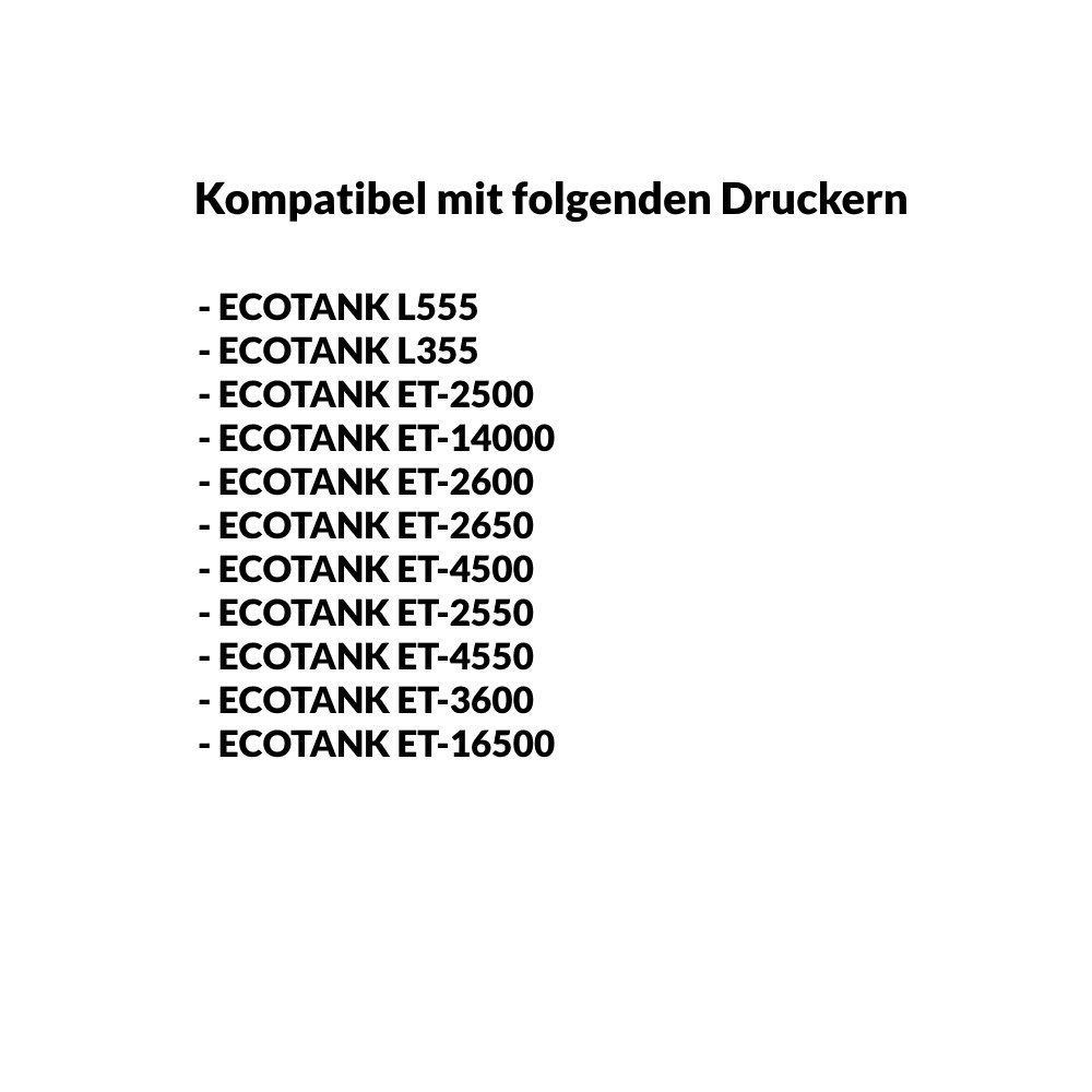 Epson Epson 664 Ecotank Nachfülltinte schwarz 70ml für Drucker. Nachfülltinte (für Epson, x, Wischfester Text)