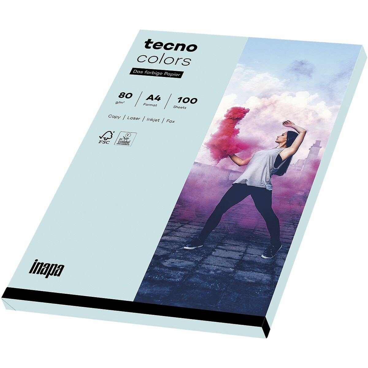 hellblau Kleinpack Pastellfarben, Kopierpapier Format und Inapa Drucker- Rainbow, 80 tecno DIN A4, g/m²,