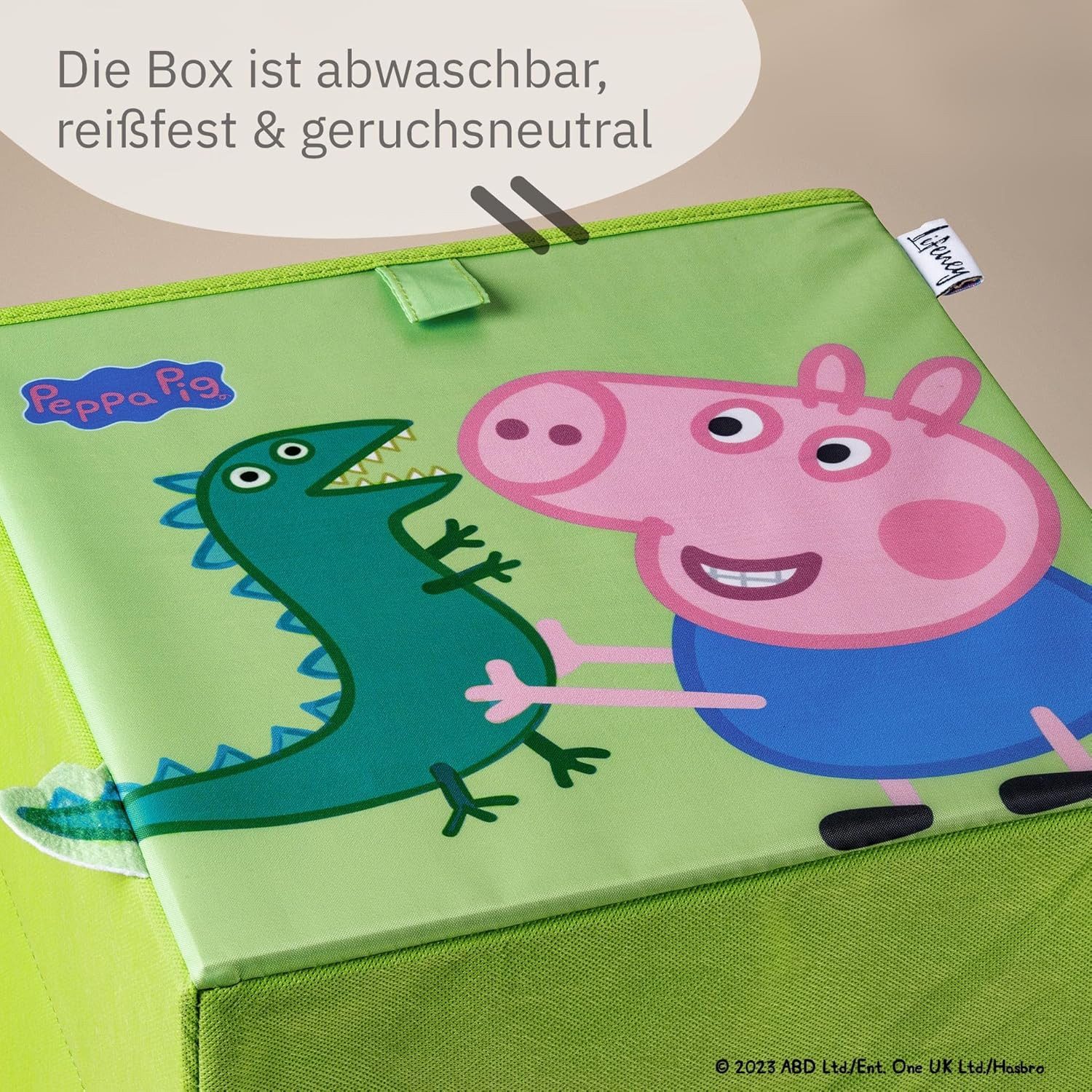 Lifeney Aufbewahrungsbox 1x meets Peppa Wutz Aufbewahrungsboxen für Kinder 4er Set (4 St), Box-Set mit Peppa Pig Motiven zur Aufbewahrung von Spielzeug – Bild 5 von 5
