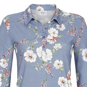 Ringella Nachthemd Langarm 'Blue Blossom' 2561003, Jeans Blau
