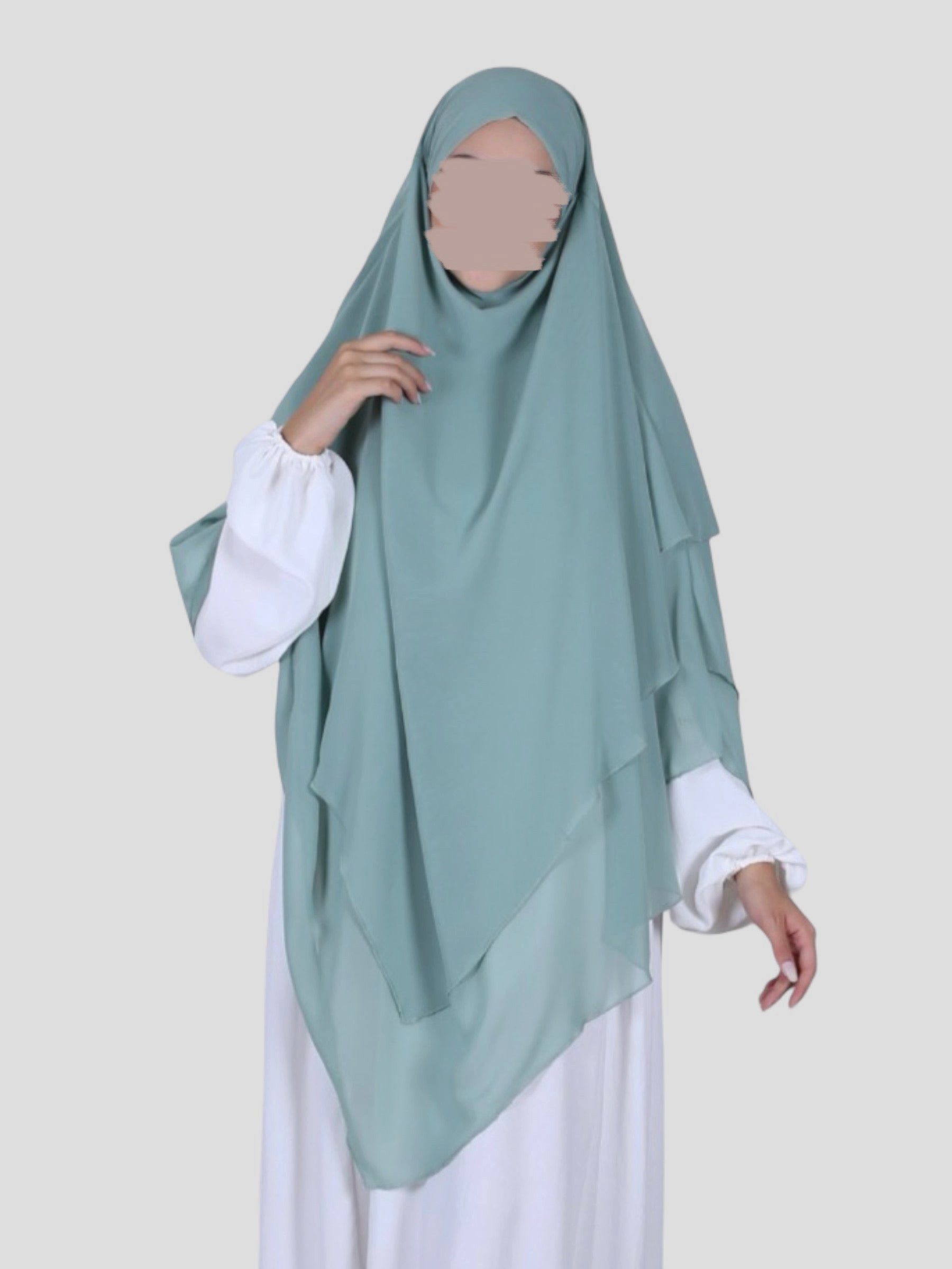 Aymasal Kopftuch Dreilagiger Khimar Chiffon Khumur günstig online kaufen