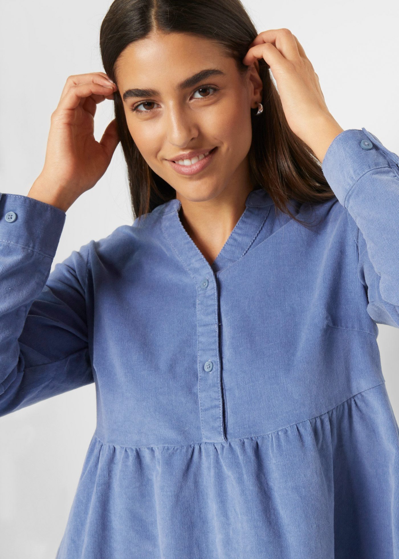 bonprix Midikleid Kleid aus Baumwollcord günstig online kaufen