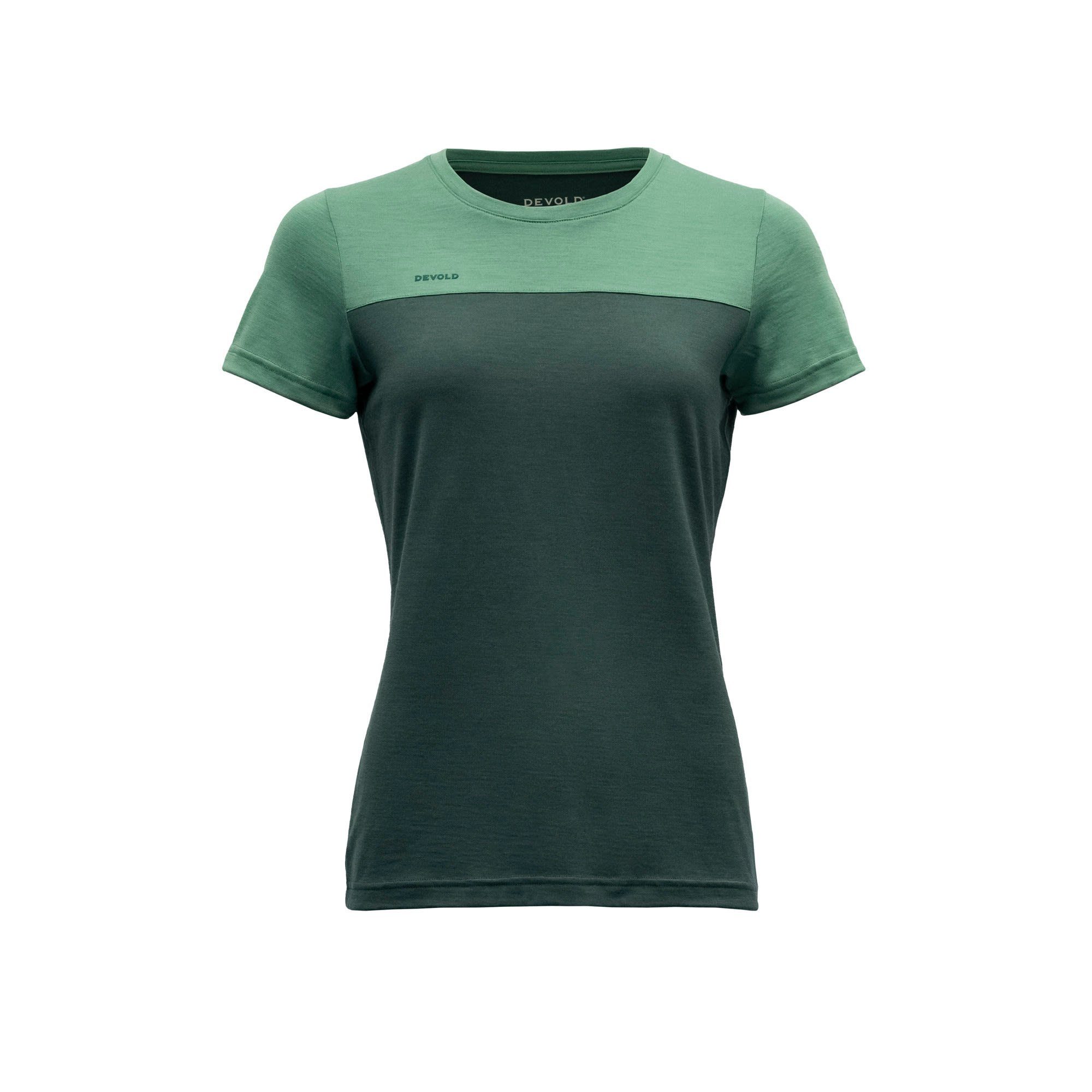 Damen 150 Grass Merino Devold Norang W Woods Tee Kurzarm-Shirt T-Shirt - Devold
