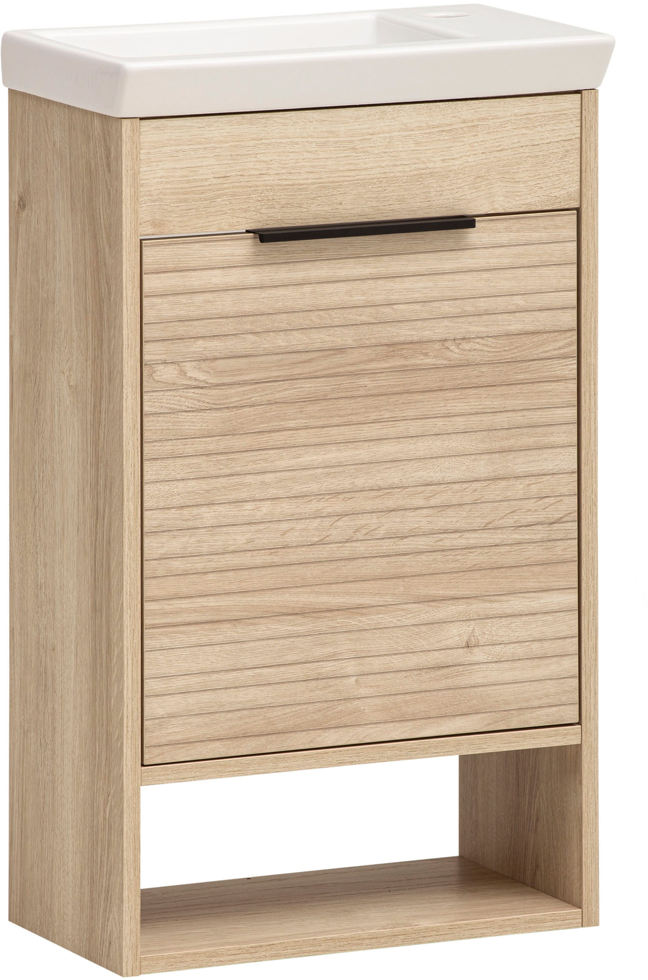 Schildmeyer Waschtisch Mads, Waschtisch, melaminharzbeschichtet,Made in Germany, B: 45 cm (1-St), Solide Verarbeitung - Dieses Produkt ist in Deutschland gefertigt
