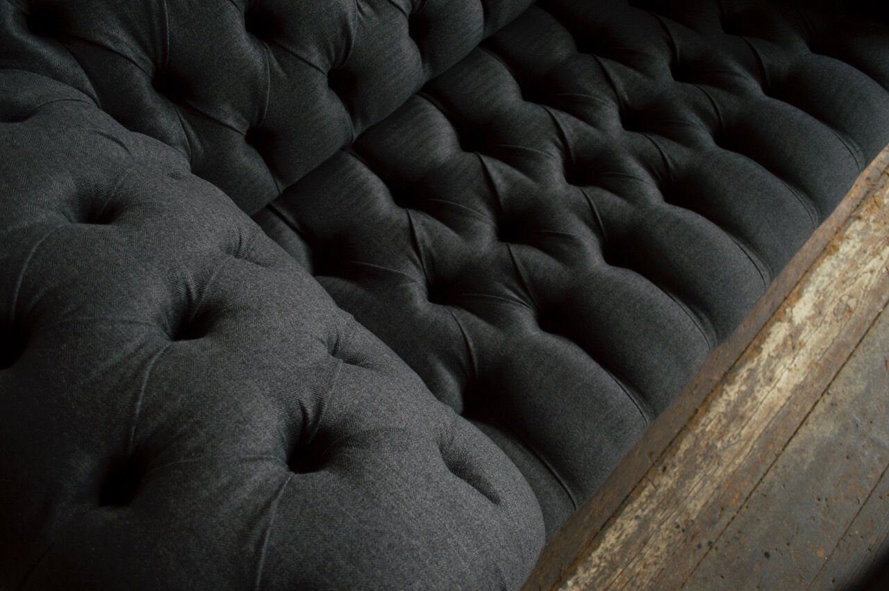 Sofa Chesterfield-Sofa, JVmoebel 2 Chesterfield Couch Design 185 Sitzer cm