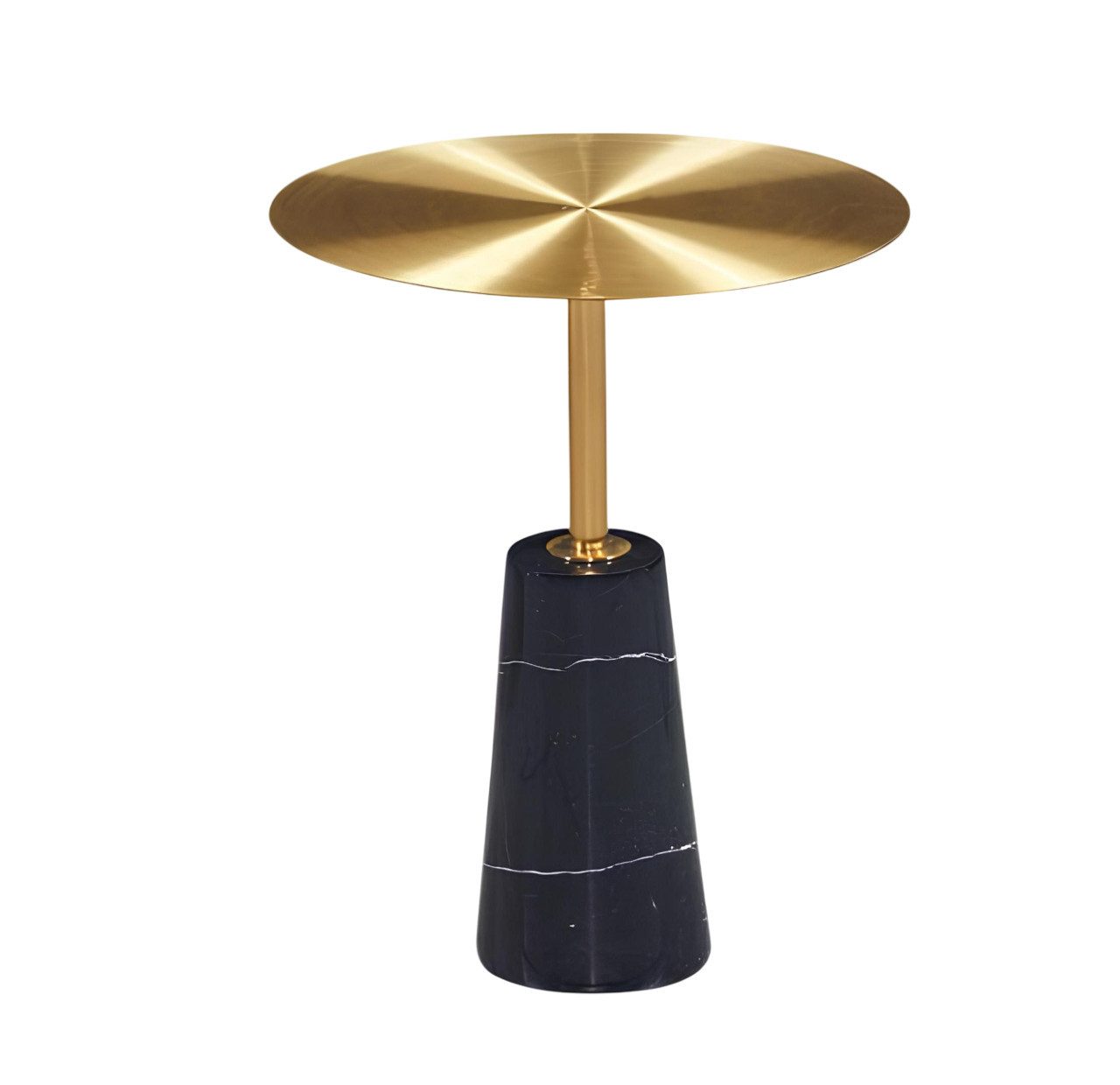Xlmoebel Beistelltisch Goldener Designertisch aus hochwertigem Material für elegantes Wohnen (1-St., Beistelltisch), Hergestellt in Europa