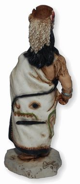 Castagna Dekofigur Native American Figur Seattle Häuptling Duwamish H 17 cm mit Kopfschmuck und Feder Dekofigur Castagna