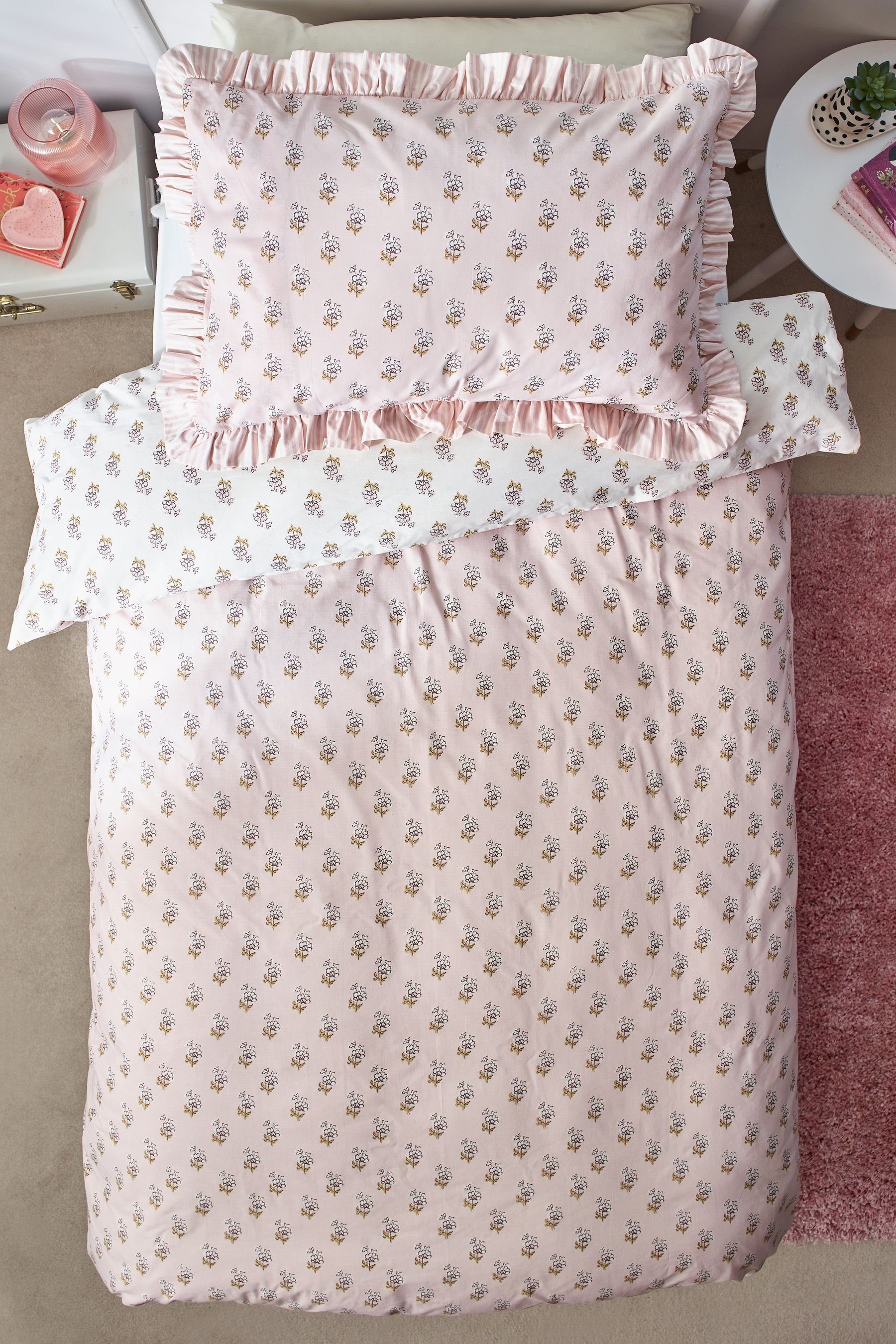 Next Bett-Set Bedruckte Bettgarnitur aus Polyester/Baumwollmix, Bezug: Polyester (recycelt), Baumwolle