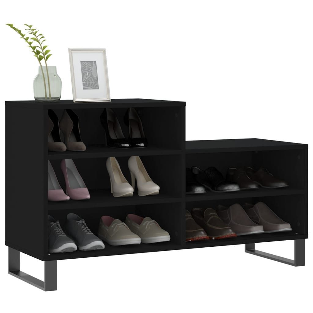 vidaXL Schuhregal Schuhregal Schwarz 102x36x60 cm günstig online kaufen