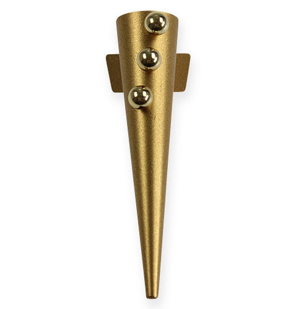Florists Products Bastelnaturmaterial Eleganter Hochzeitsanstecker Mattgold mit Magnet, Universal