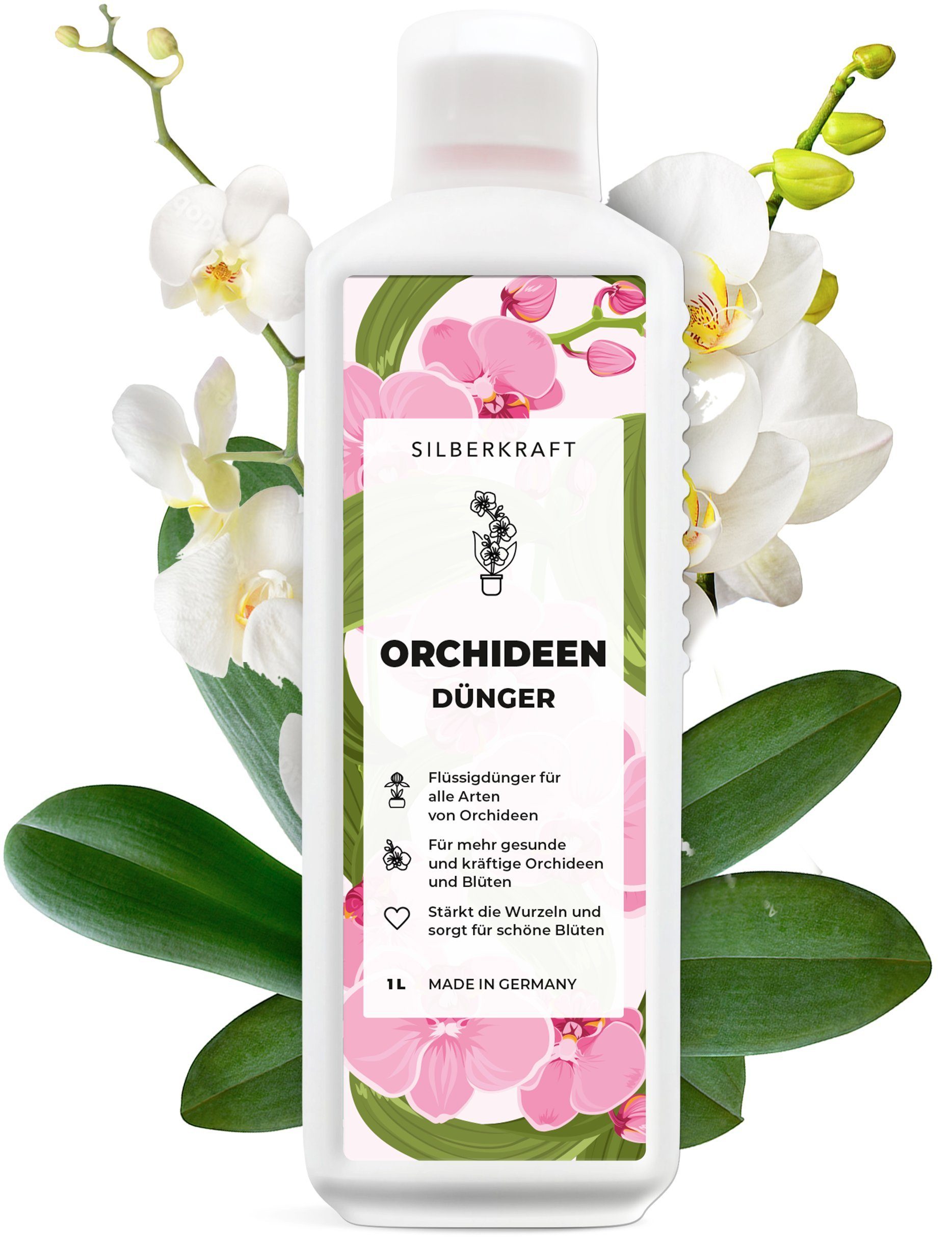 Silberkraft Blumendünger Orchideen Dünger für alle Arten von Orchideen