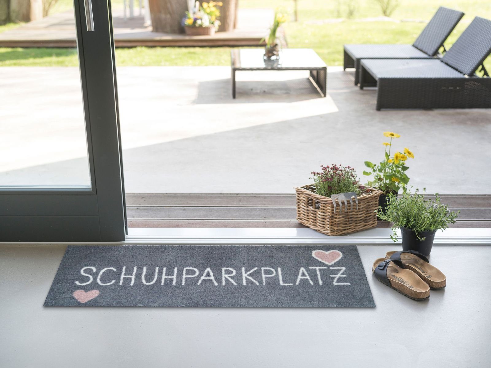 akzente Fußmatte AKZENTE Feel Fußmatte SCHUHPARKPLATZ 35 x 100 cm, Rechteck günstig online kaufen