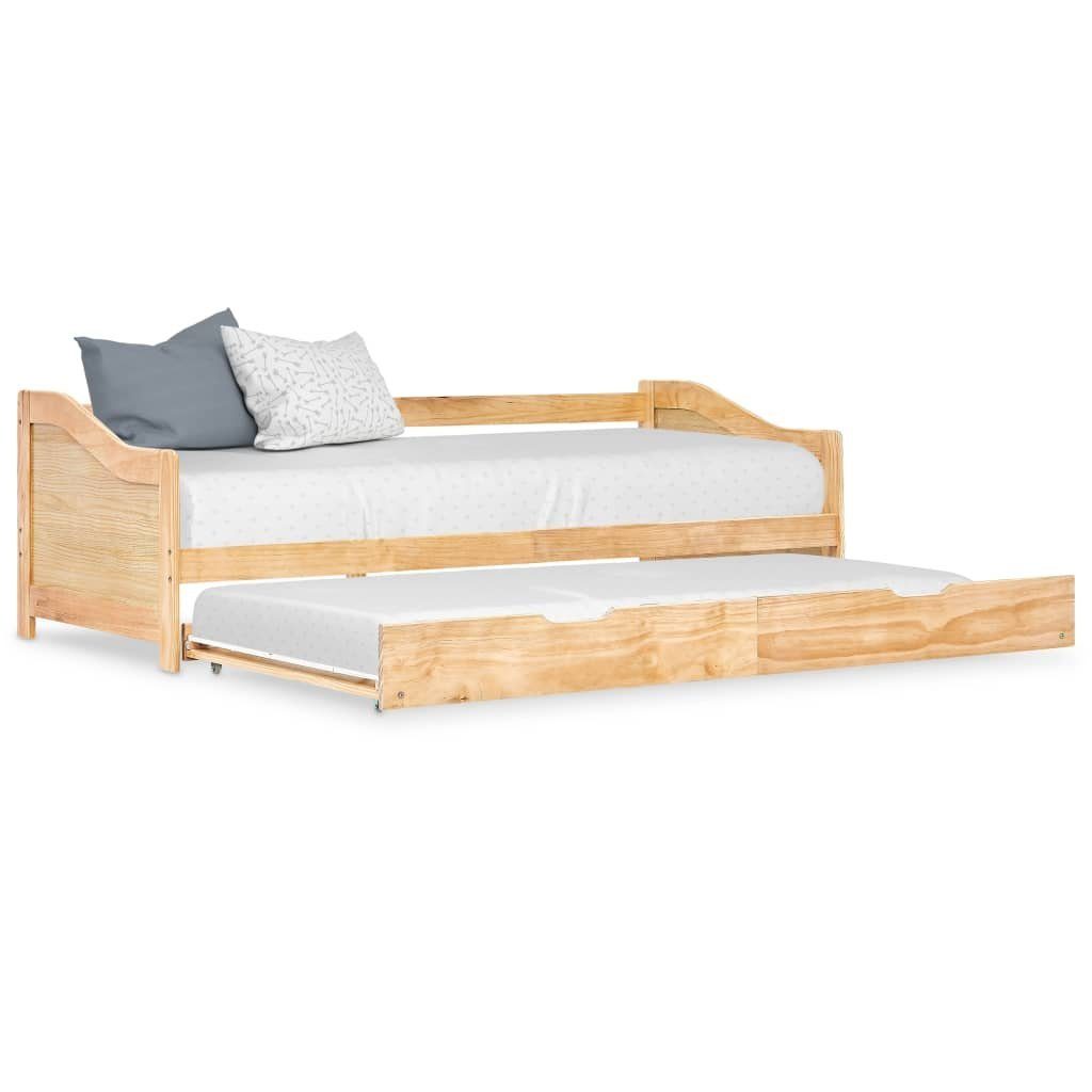 furnicato Schlafsofa Massivholz 205 x 97,5 x 66 cm, 1 Teile, Ausziehbarer Tagesbett-Rahmen mit Rollen und Sicherheitskante